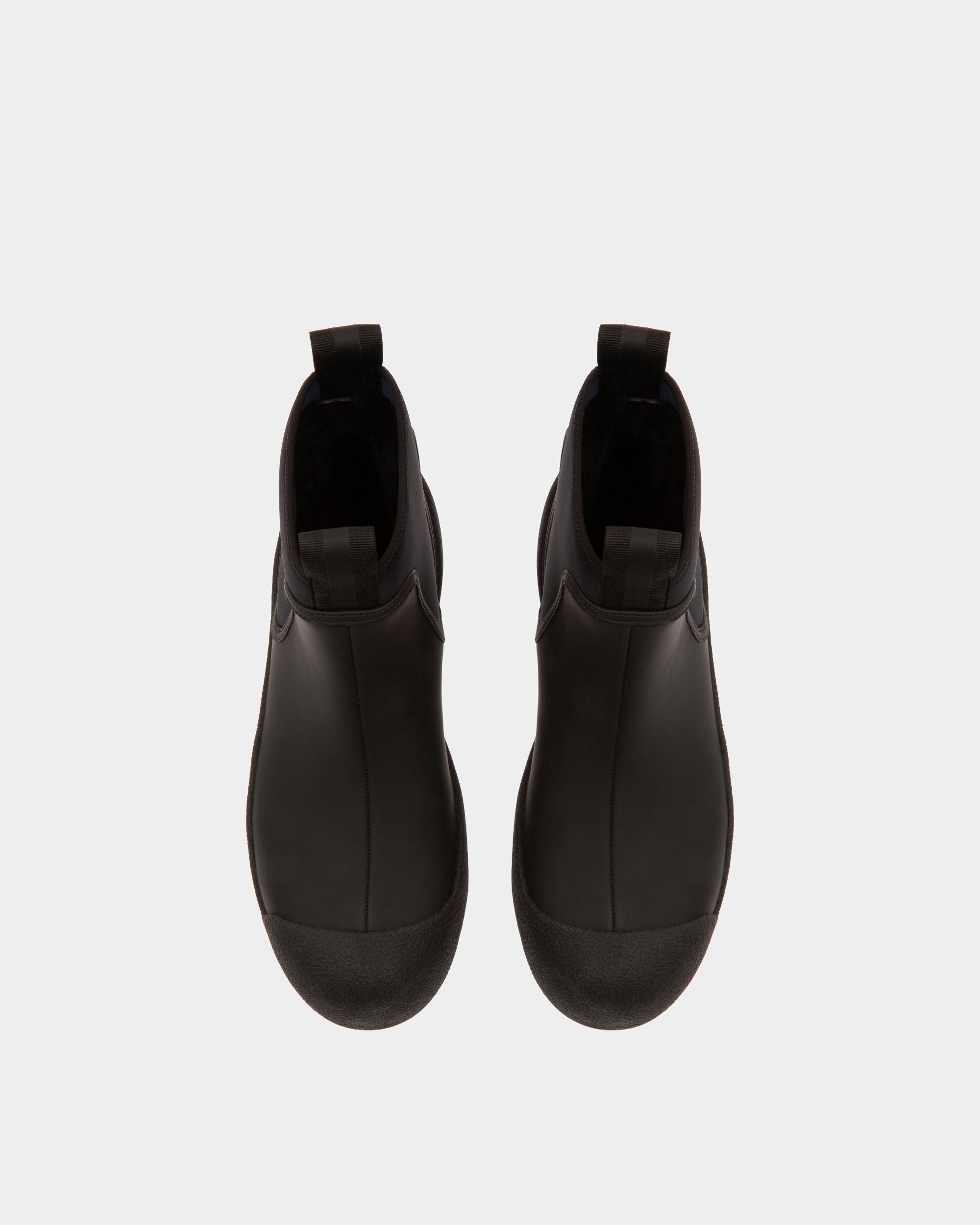 Gadey Bottes Noires En Cuir Et Caoutchouc - Femme - Bally - 02