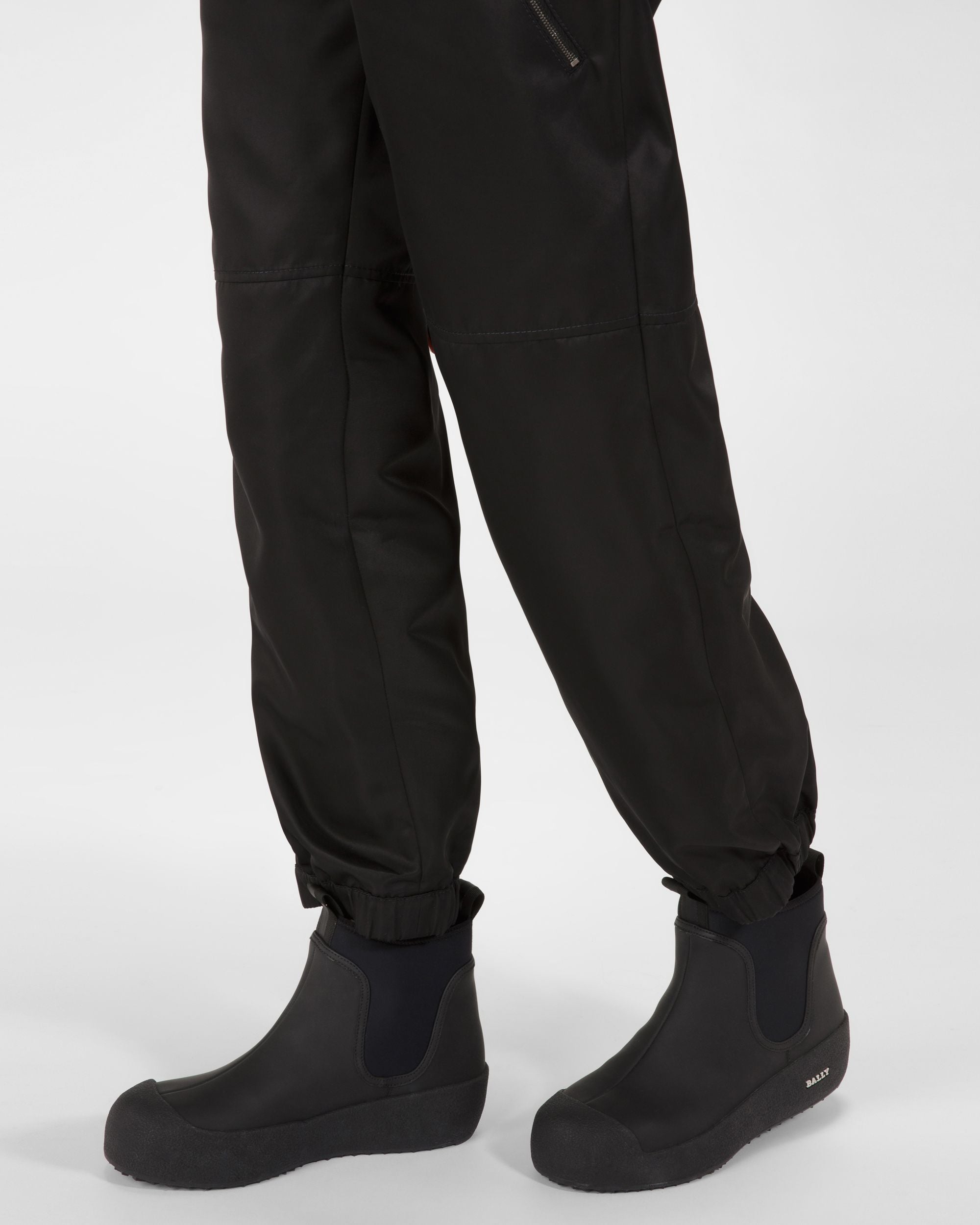 Gadey Bottes Noires En Cuir Et Caoutchouc - Femme - Bally - 03