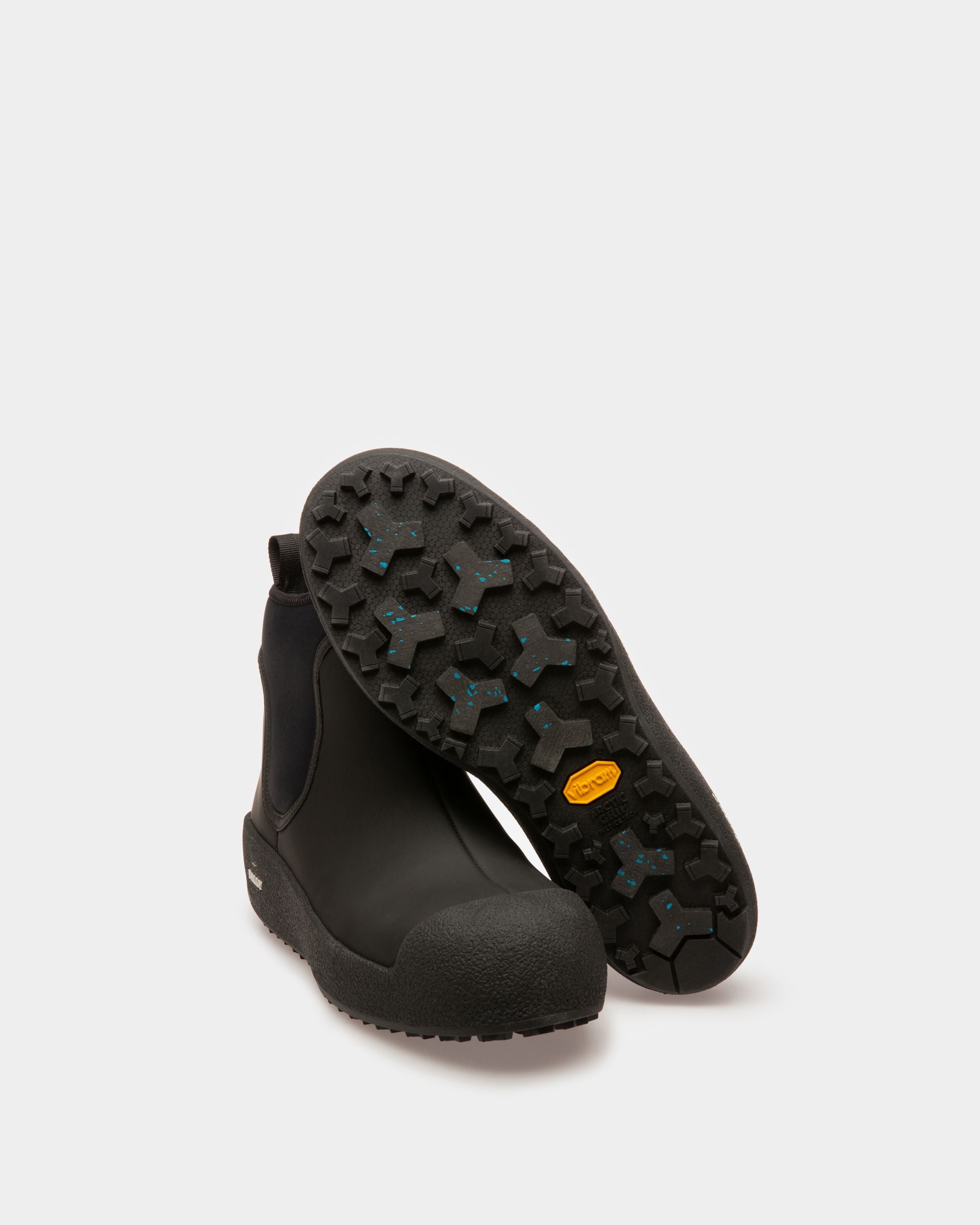 Gadey Bottes Noires En Cuir Et Caoutchouc - Femme - Bally - 05