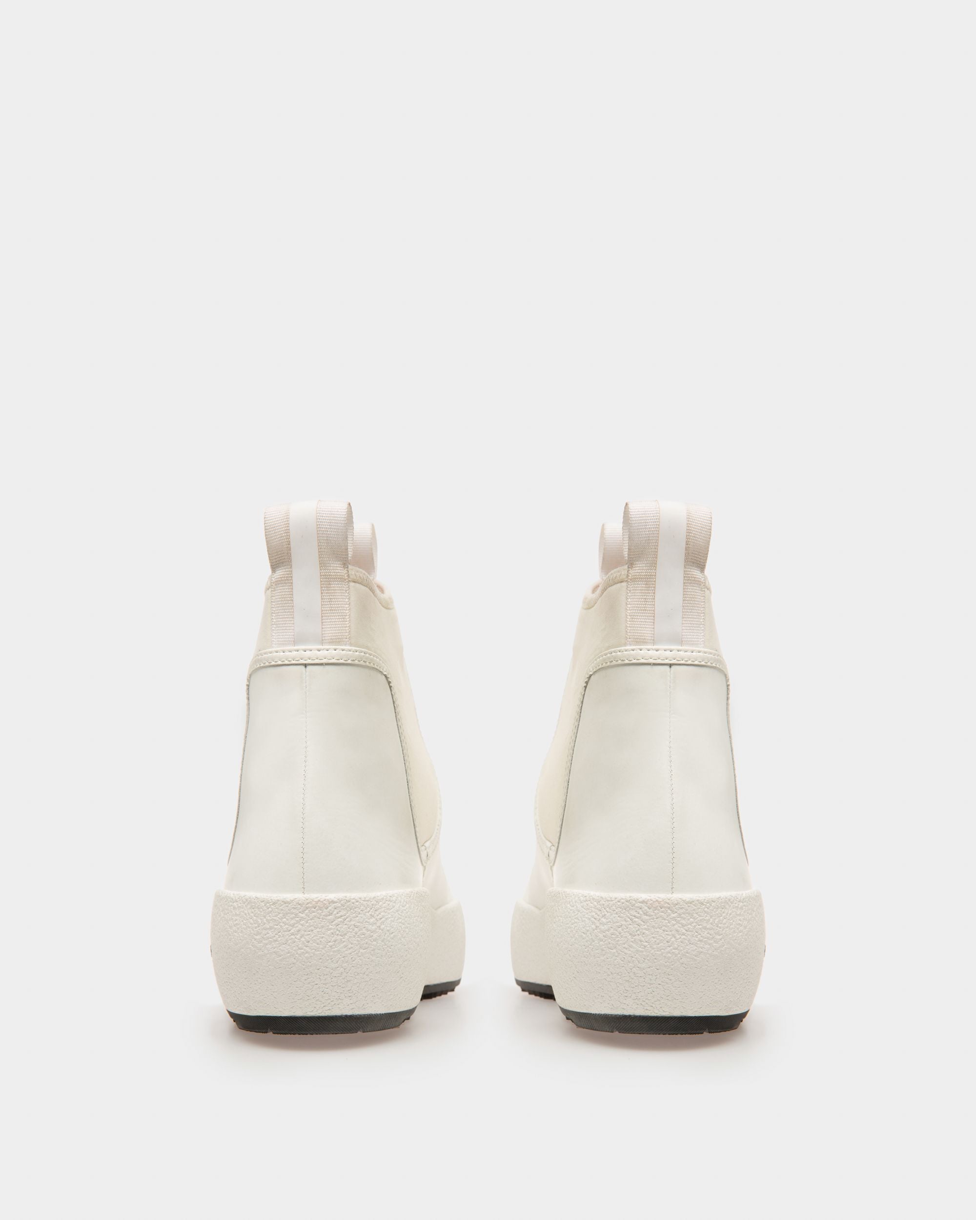 Gadey Bottes Blanches En Cuir Et Caoutchouc - Femme - Bally - 04