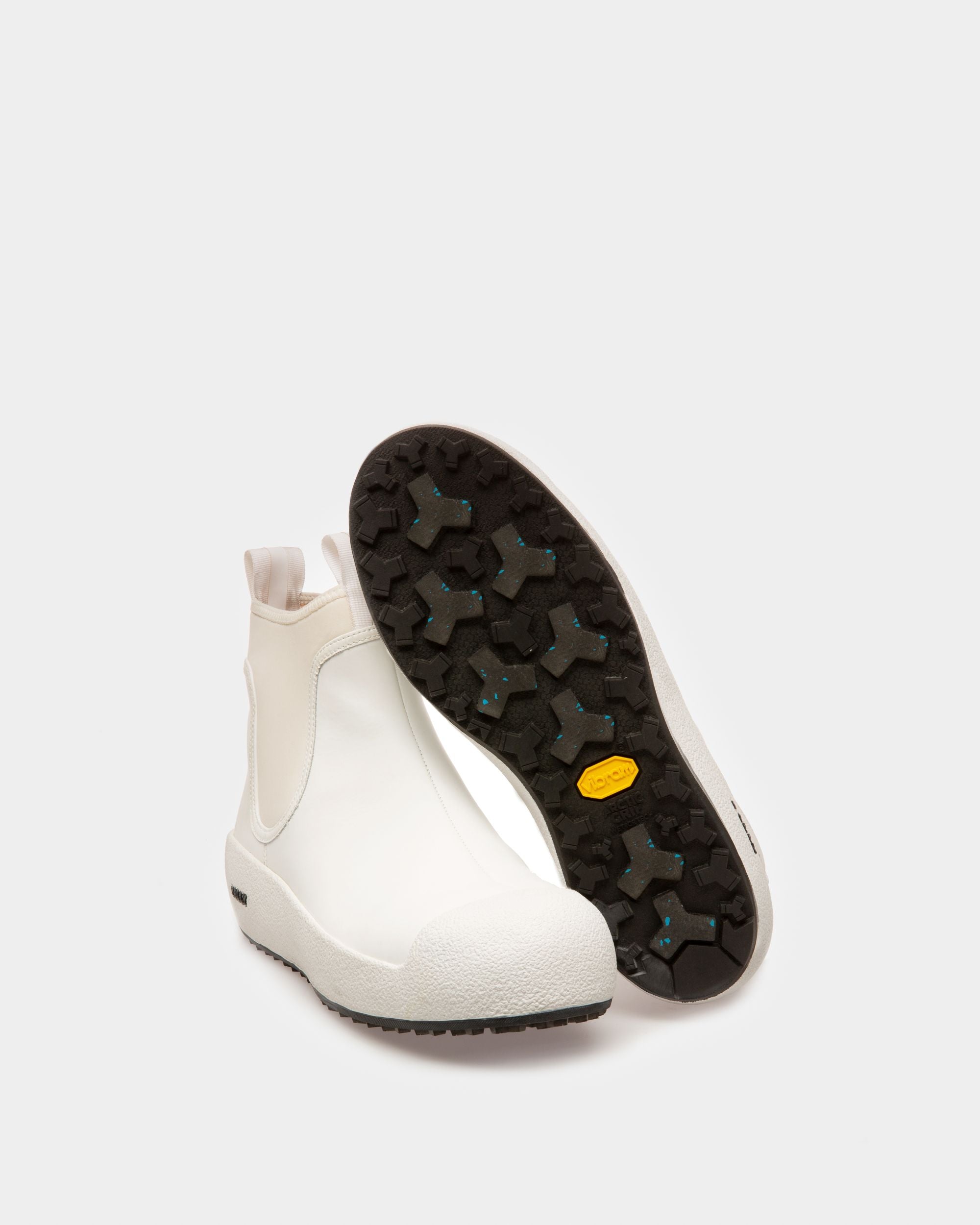 Gadey Bottes Blanches En Cuir Et Caoutchouc - Femme - Bally - 05