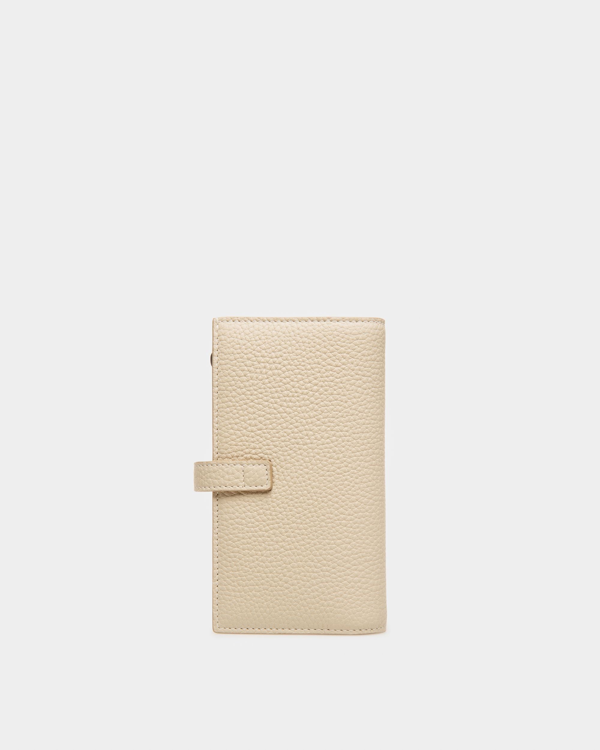 Amber Portefeuille French En Cuir Beige Clair - Femme - Bally - 02