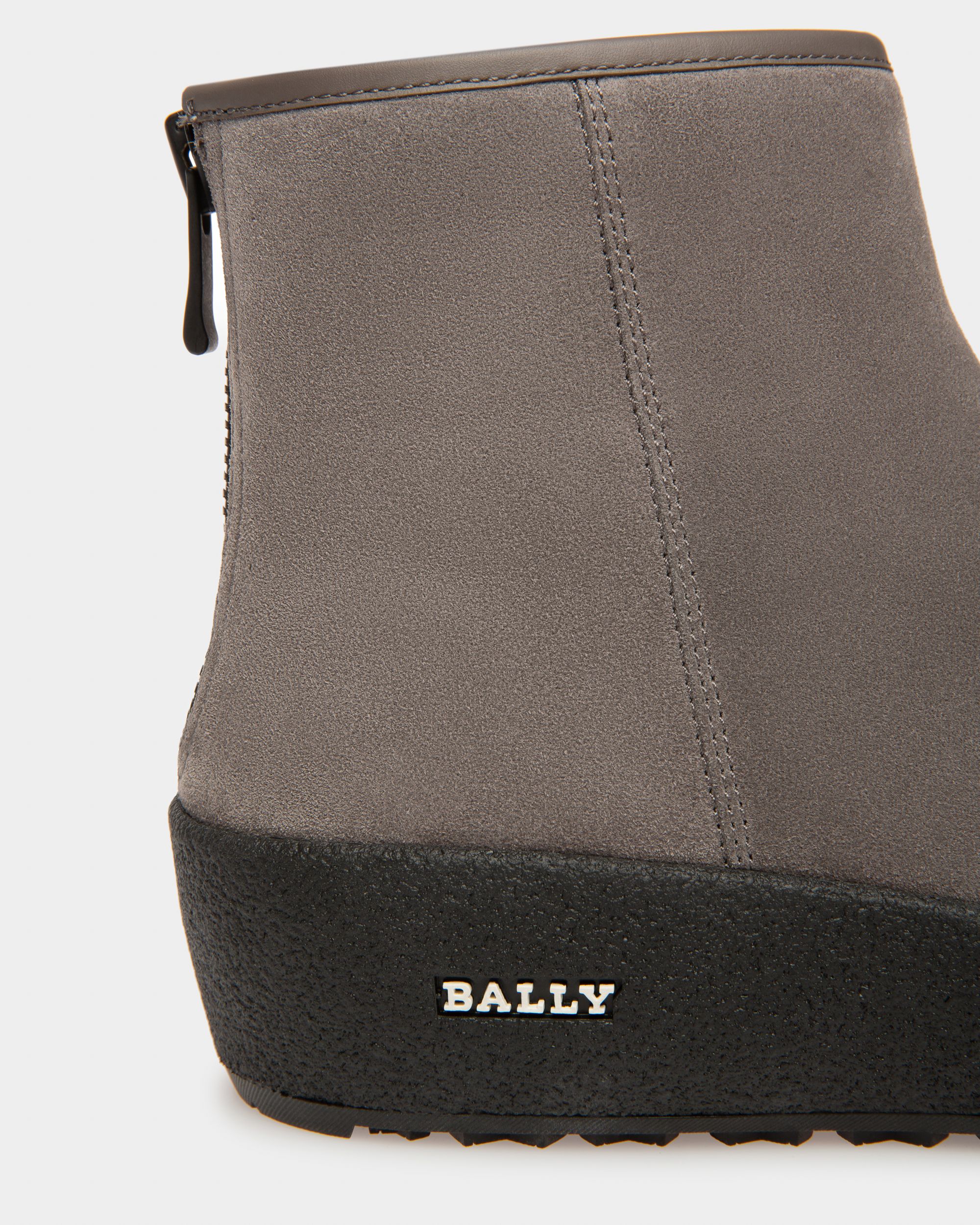 Guard Ii Bottes De Neige En Cuir Couleur Minéral Sombre - Femme - Bally - 05