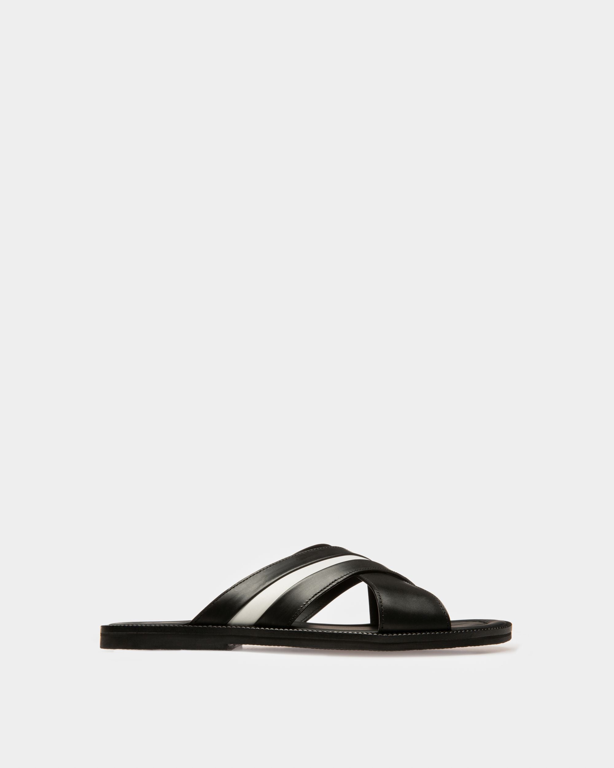 Sandale Jaabir En Cuir Noir - Homme - Bally - 01