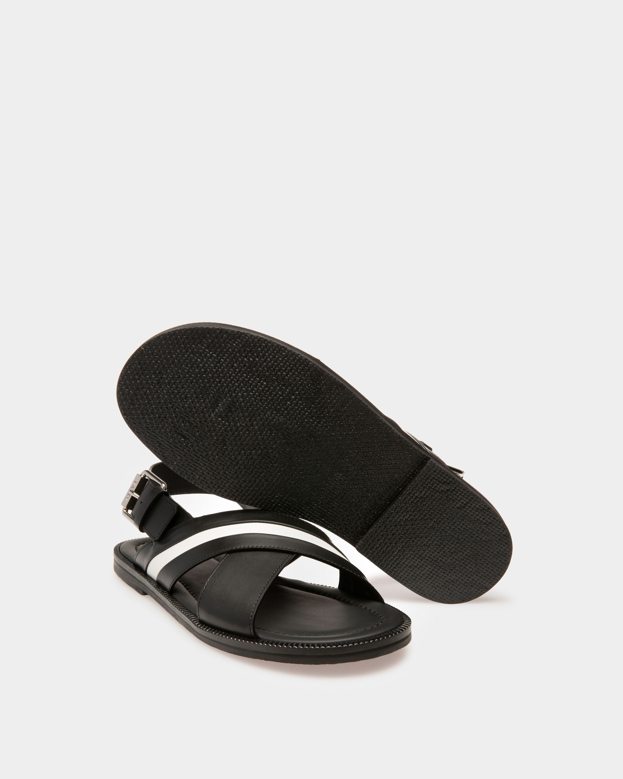 Sandale Jameel En Cuir Noir - Homme - Bally - 04