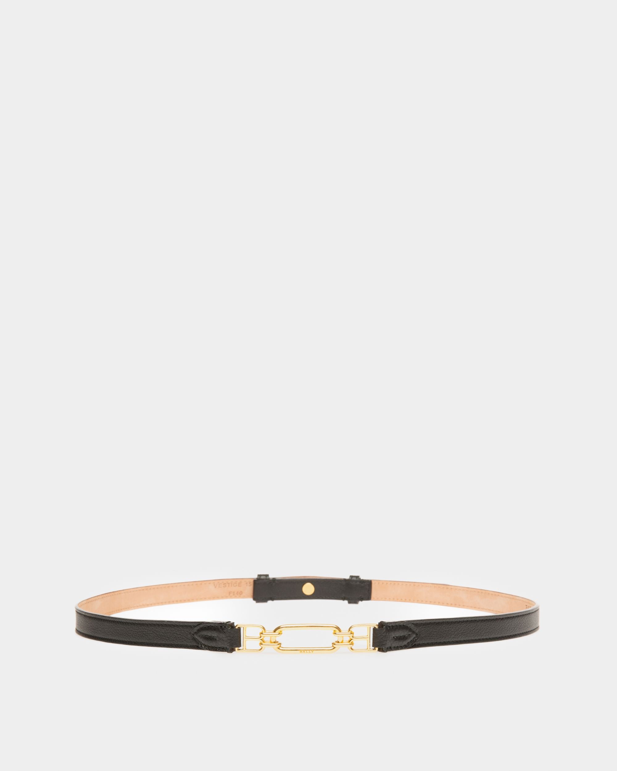 Vestige Ceinture 15 Mm En Cuir Noir - Femme - Bally - 01