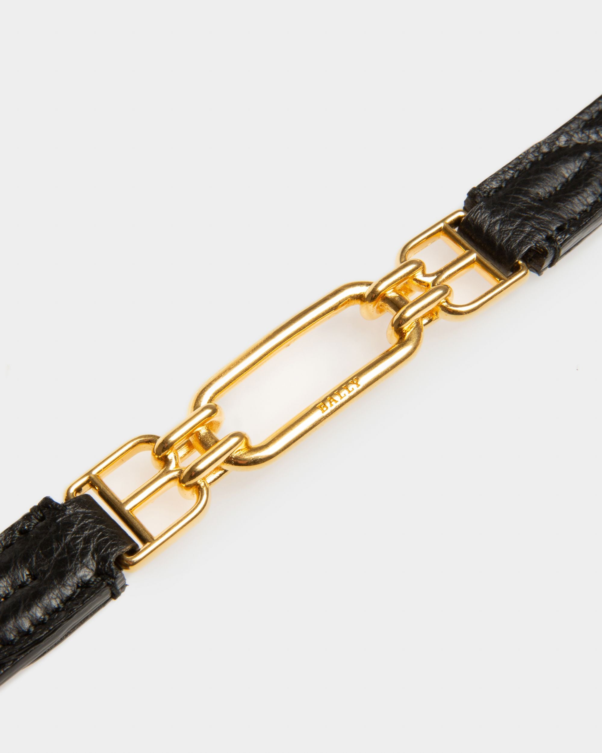 Vestige Ceinture 15 Mm En Cuir Noir - Femme - Bally - 03