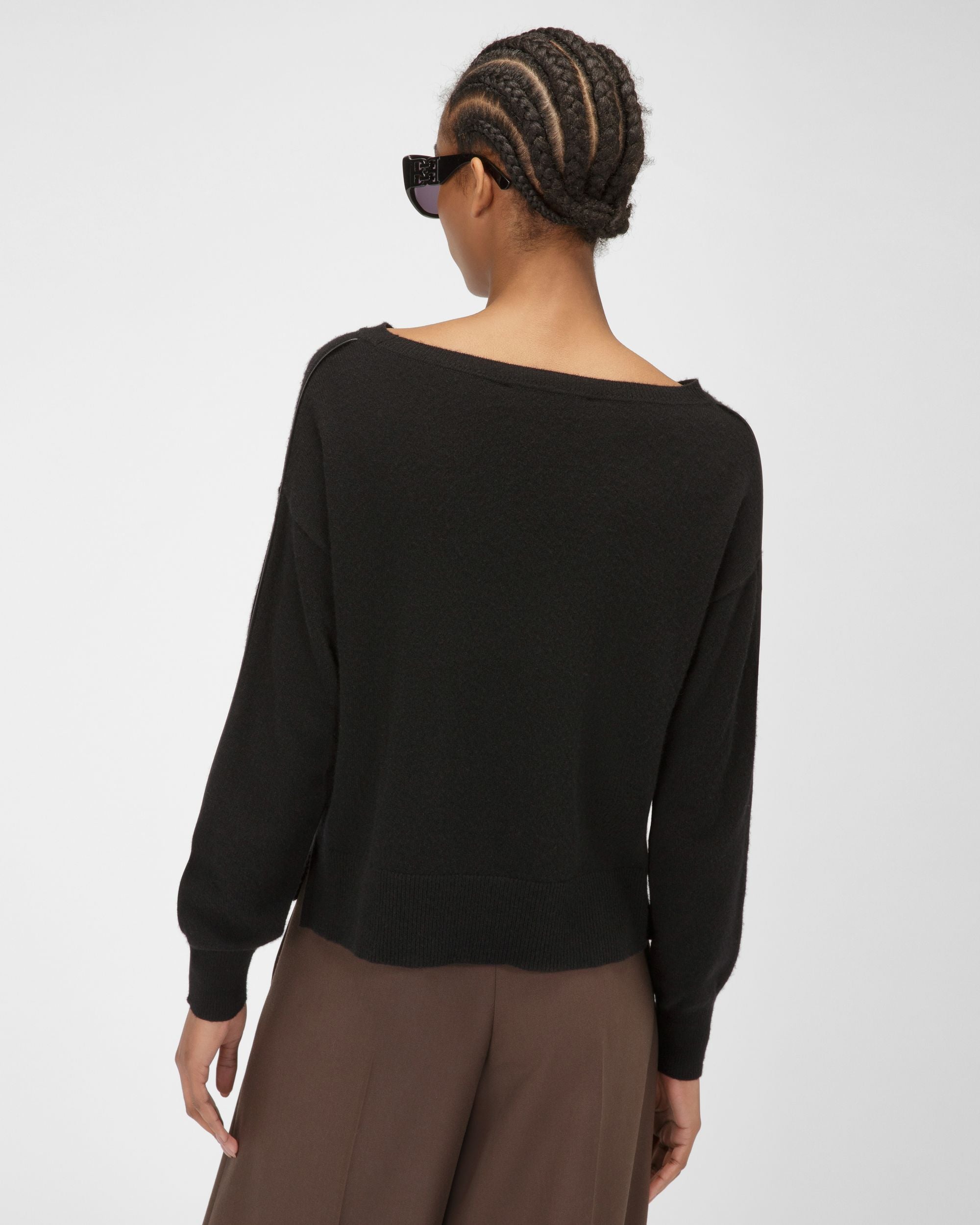 Pull En Cachemire Noir - Femme - Bally - 03