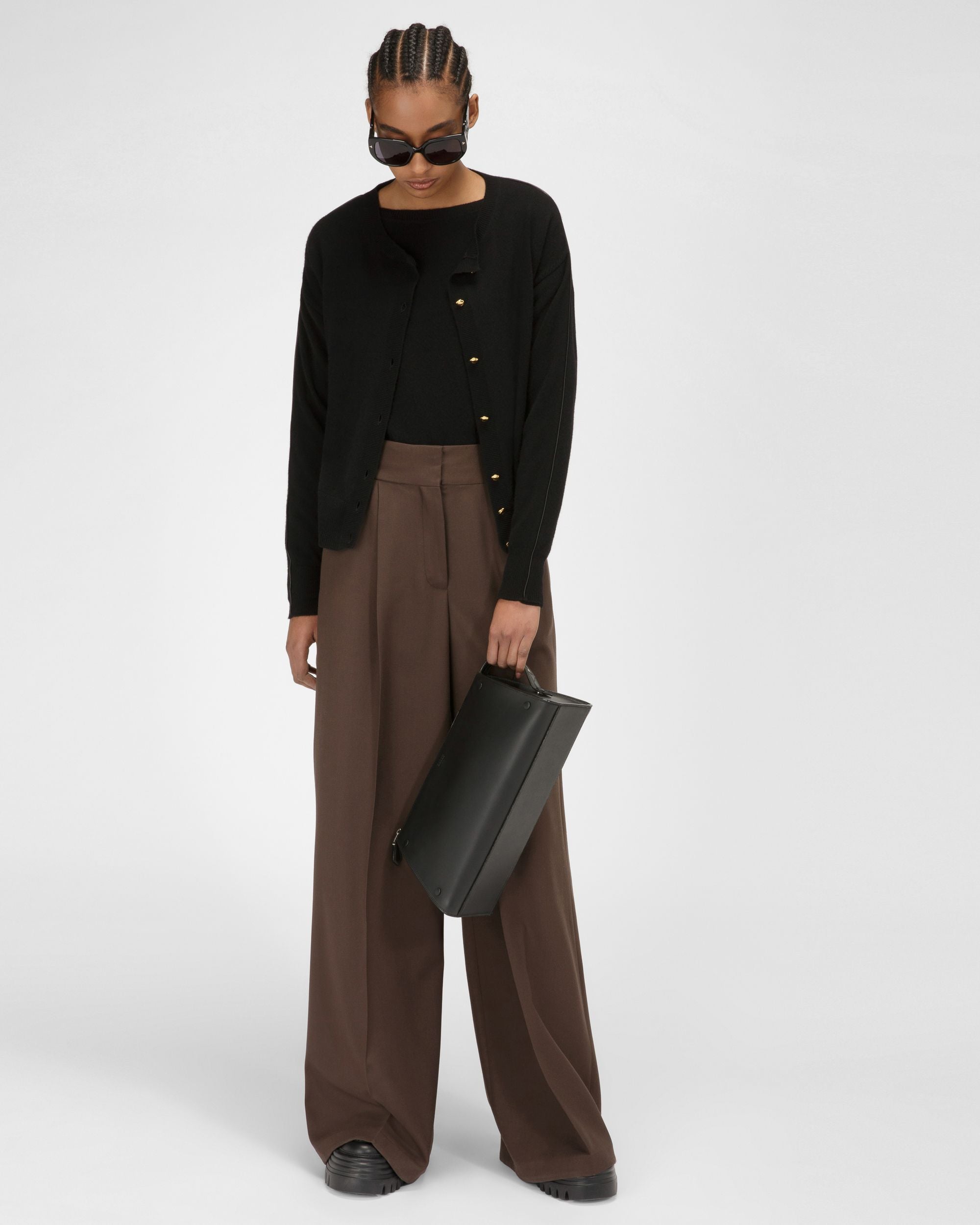 Pull En Cachemire Noir - Femme - Bally - 04