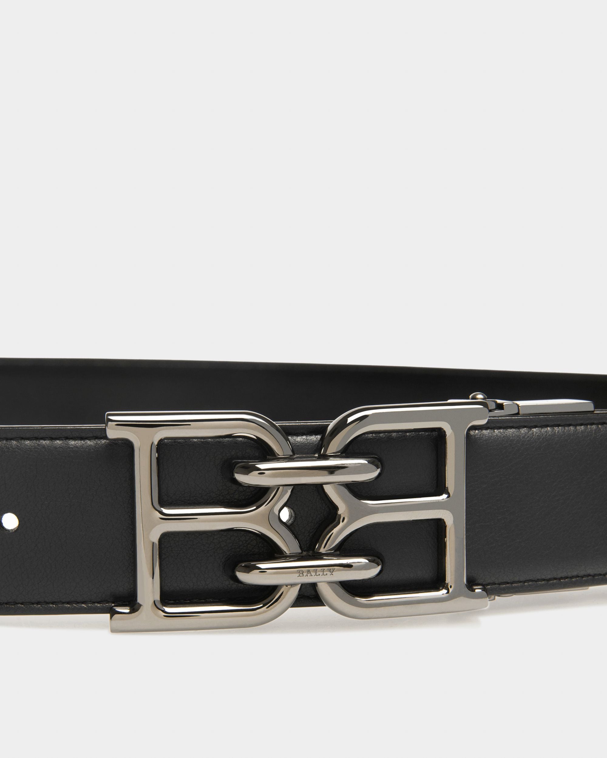 B-Chain Ceinture 35 Mm En Cuir Noir - Homme - Bally - 03
