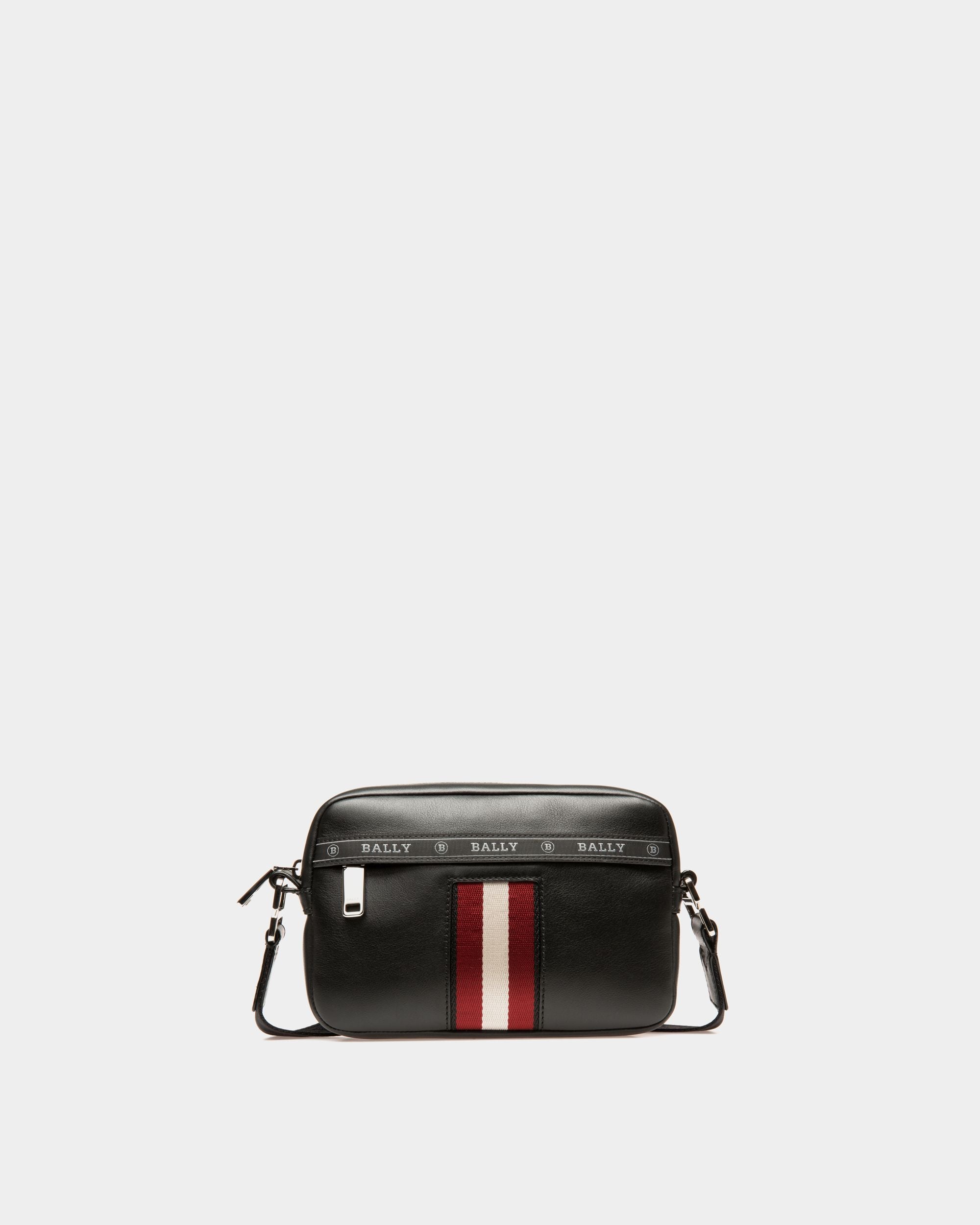 Hal Sac Bandoulière En Cuir Noir - Homme - Bally - 01