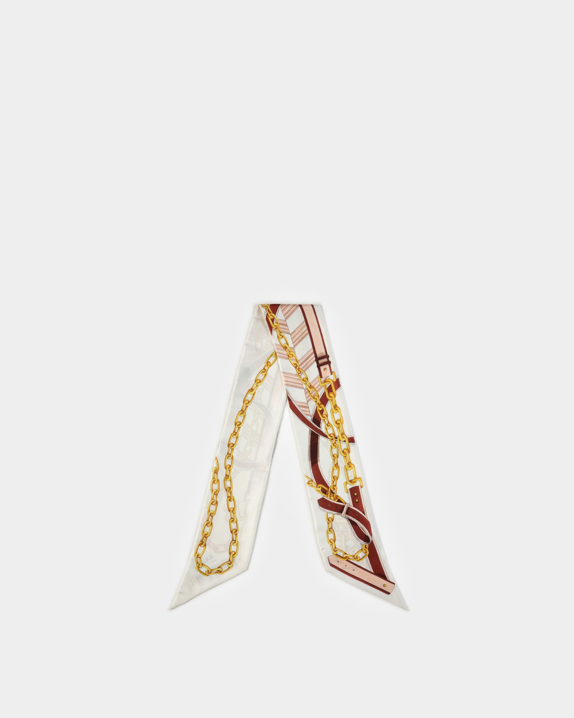 Foulard En Soie Ivoire - Femme - Bally - 01