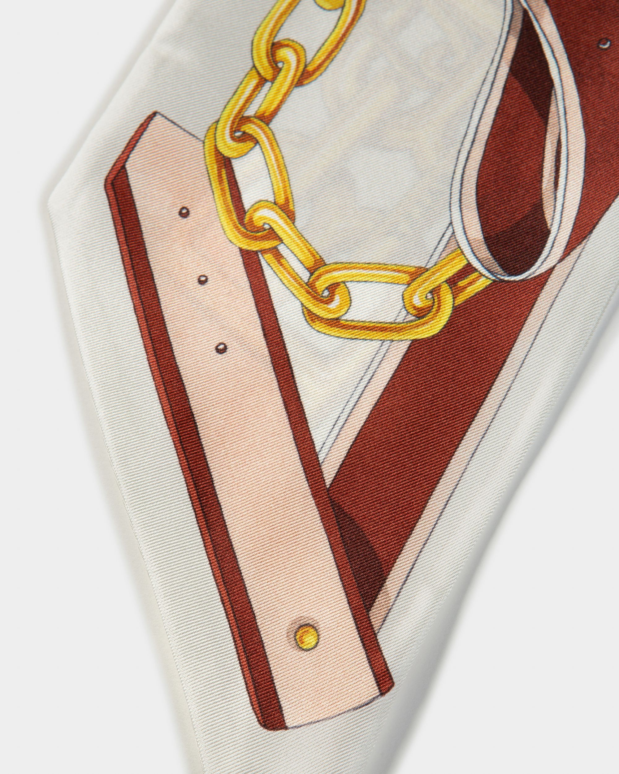 Foulard En Soie Ivoire - Femme - Bally - 02