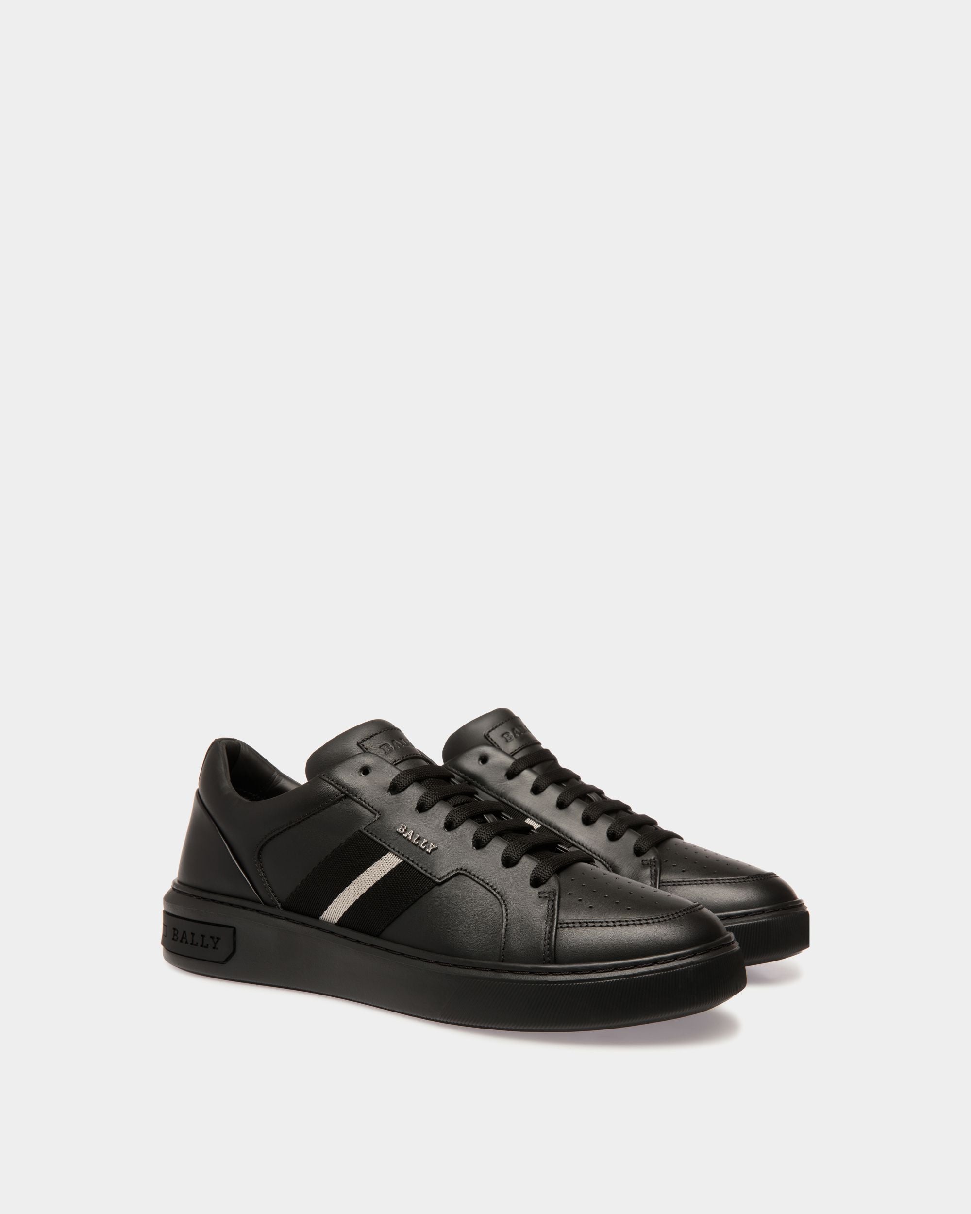 Moony Sneakers En Cuir Noir - Homme - Bally - 02