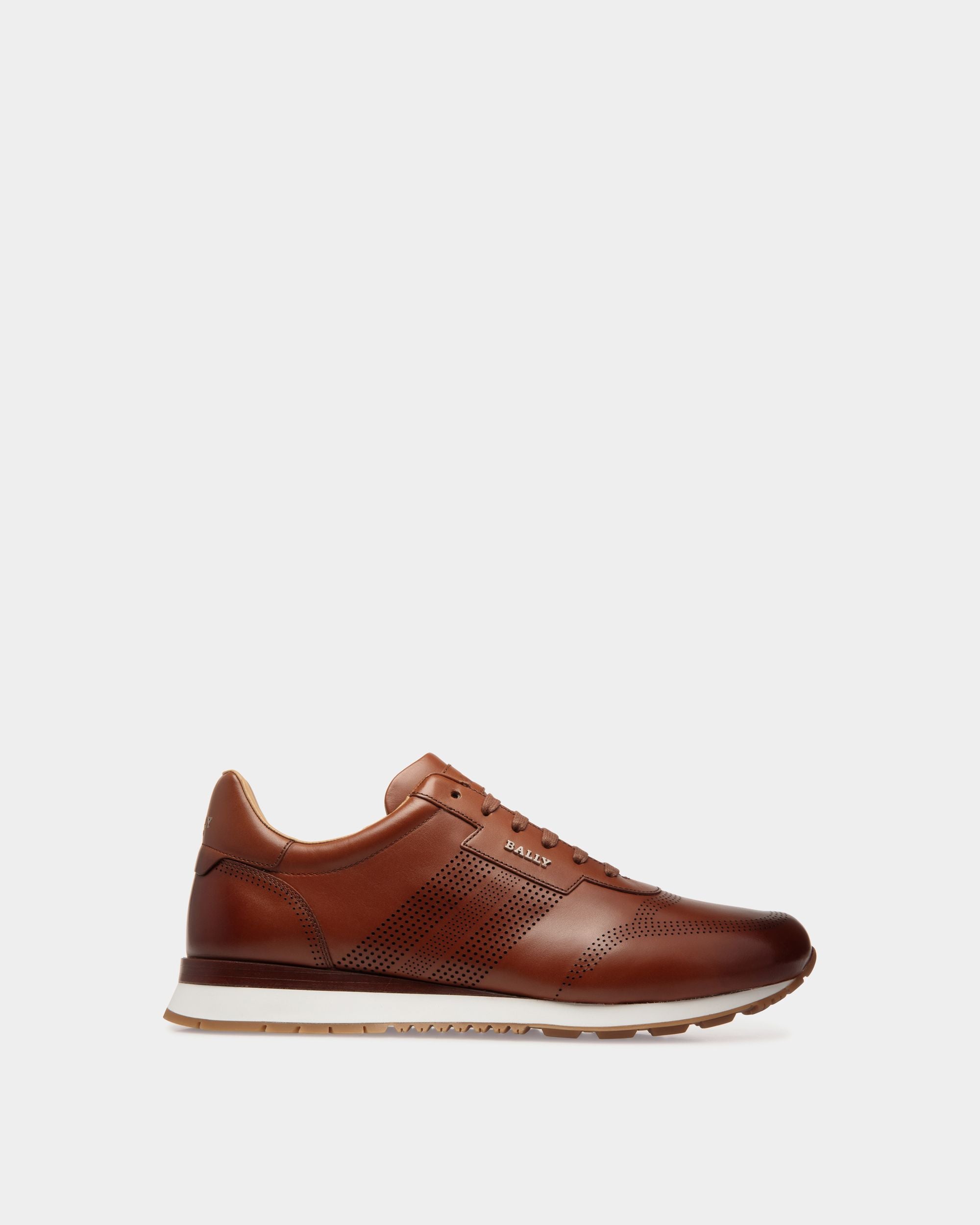 Asken Sneakers En Cuir Marron - Homme - Bally - 01