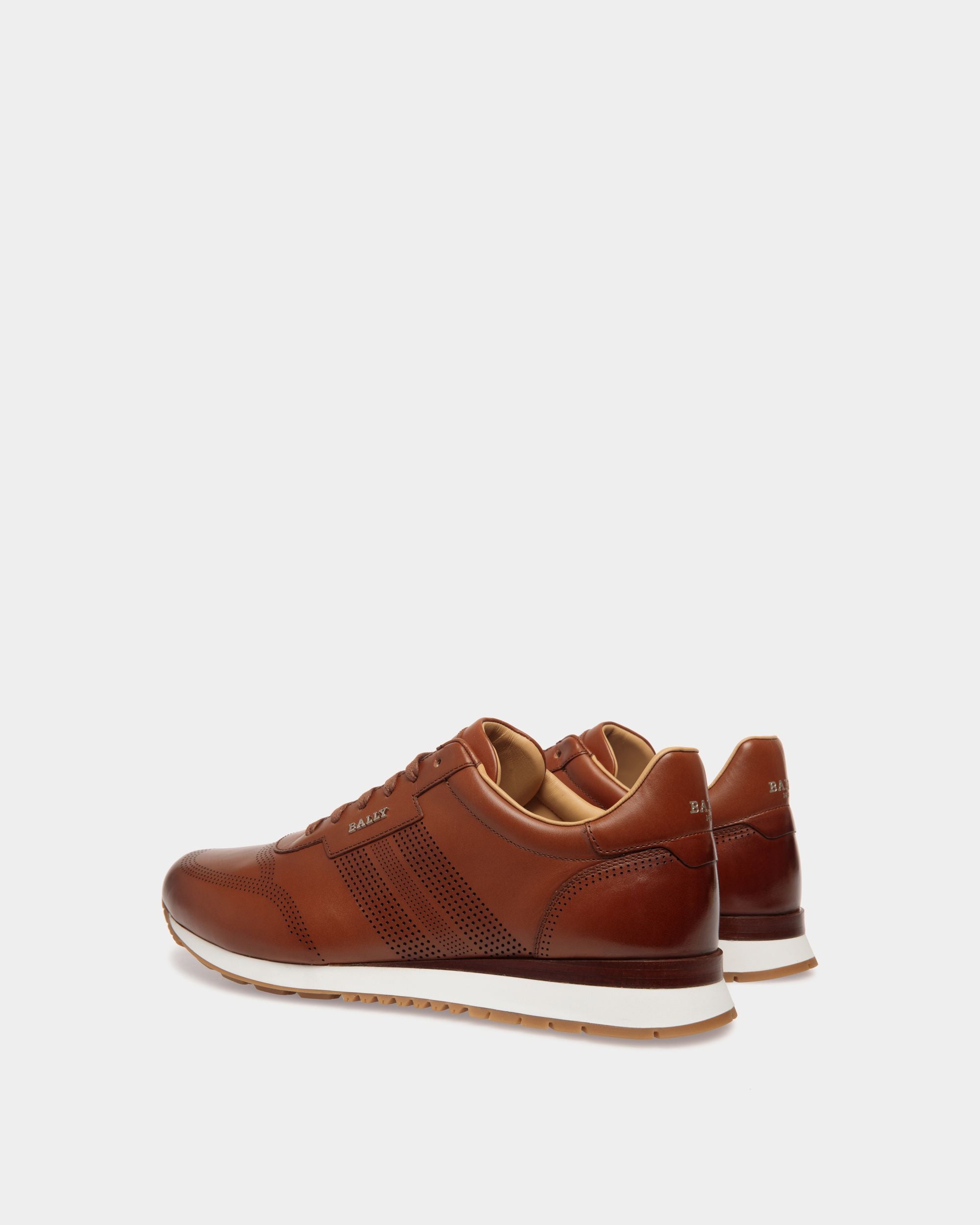 Asken Sneakers En Cuir Marron - Homme - Bally - 04