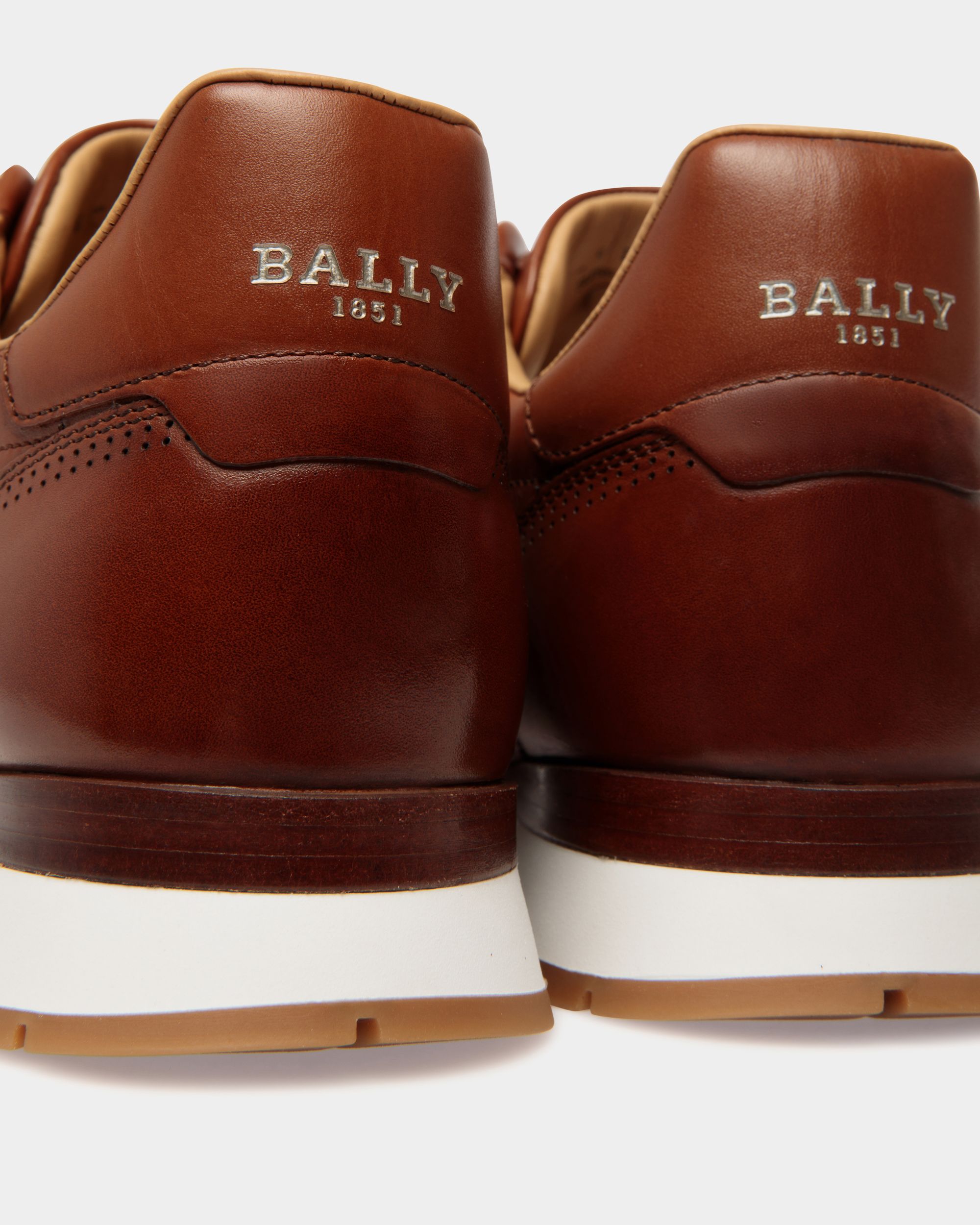 Asken Sneakers En Cuir Marron - Homme - Bally - 06