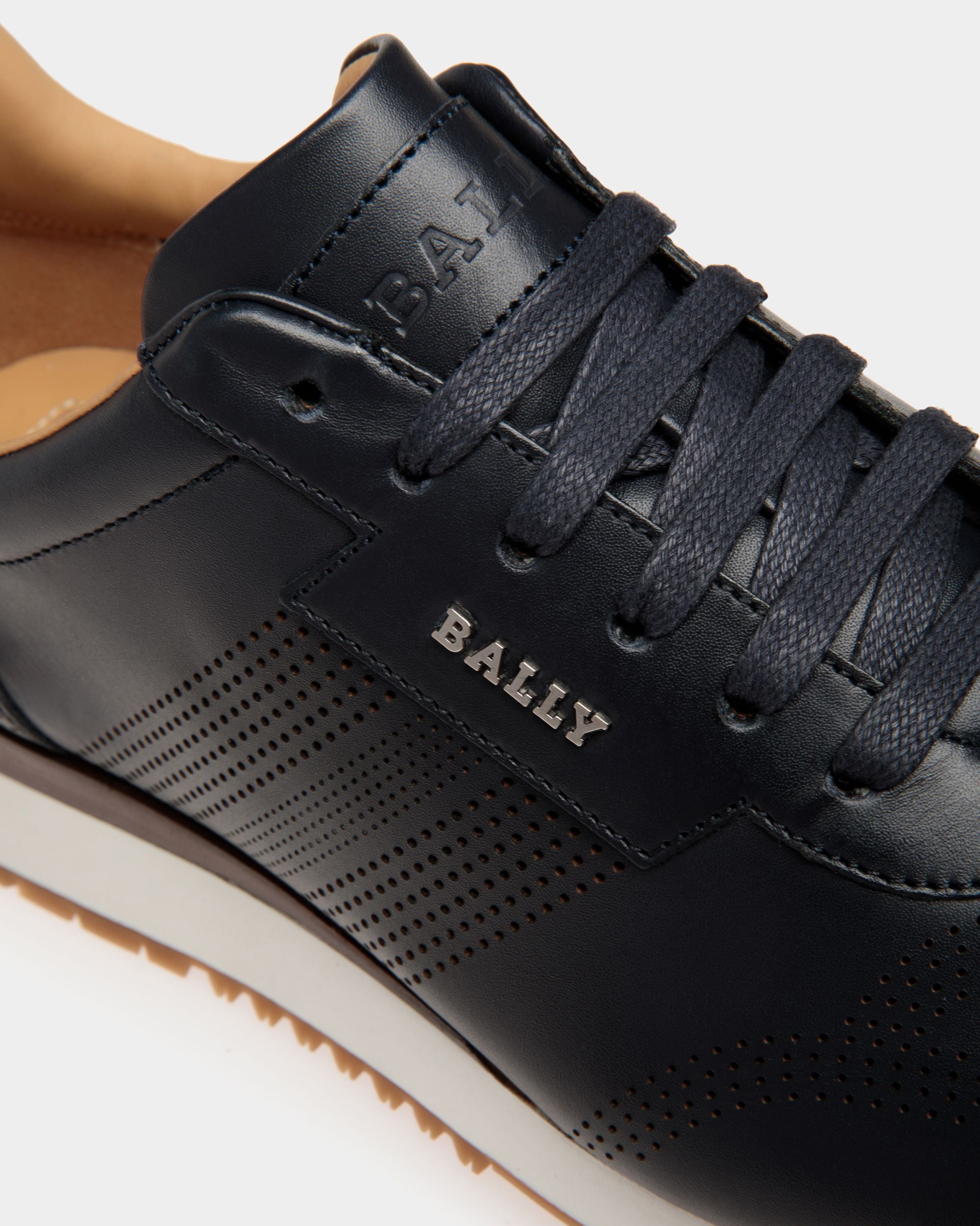 Asken Sneakers En Cuir Bleu Nuit - Homme - Bally - 05