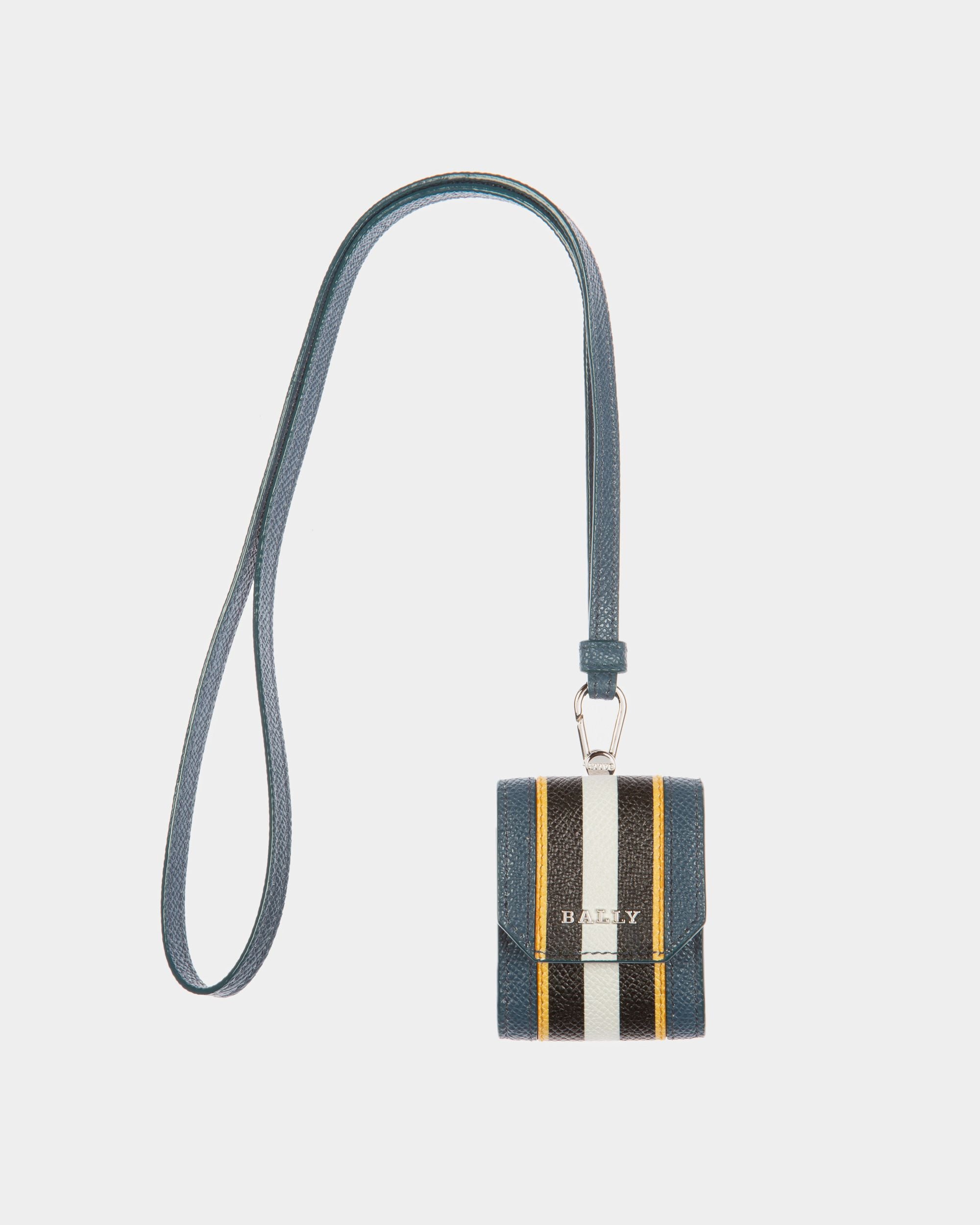 Bearp Étui Pour Airpods En Cuir Bleu - Homme - Bally - 01
