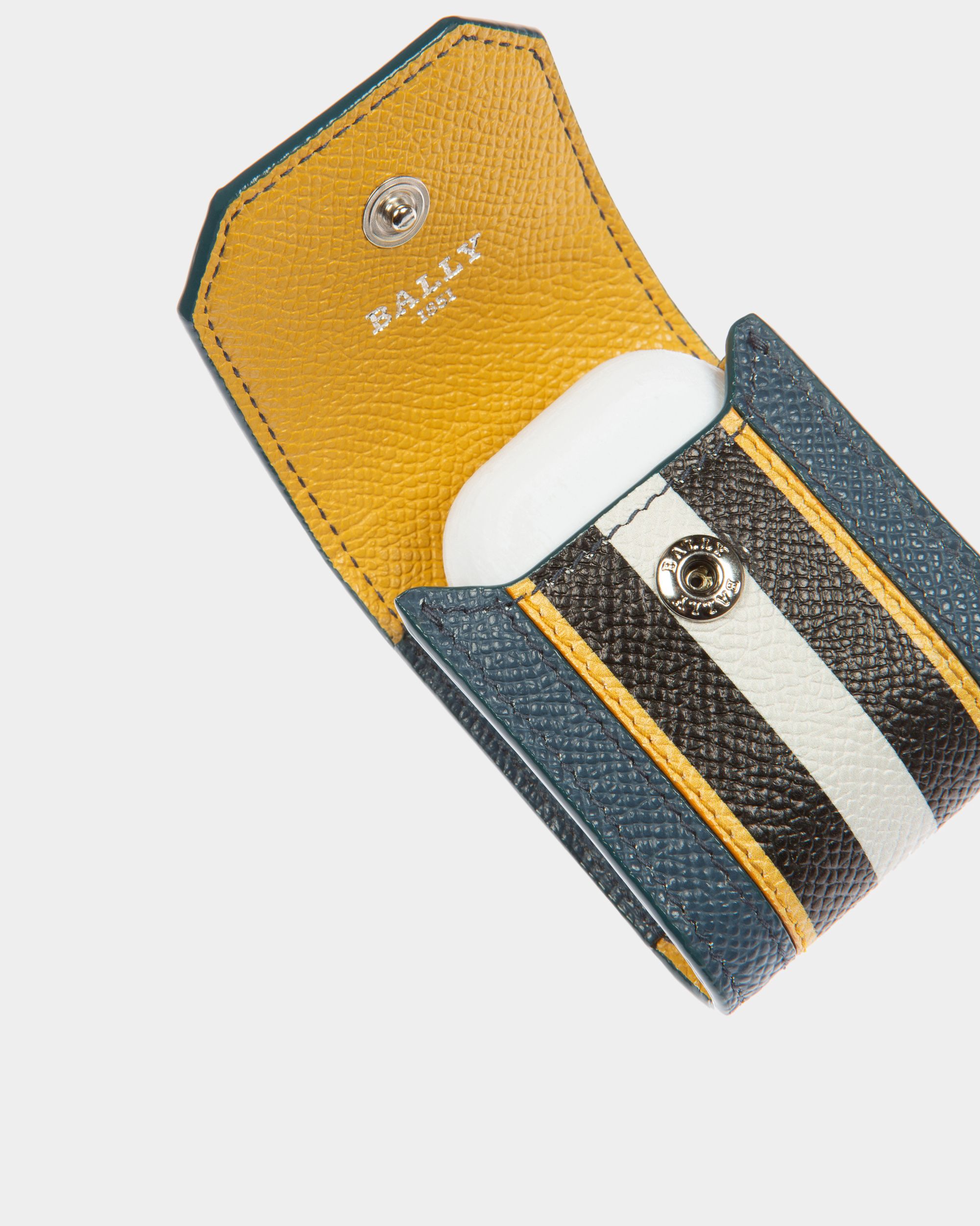 Bearp Étui Pour Airpods En Cuir Bleu - Homme - Bally - 04