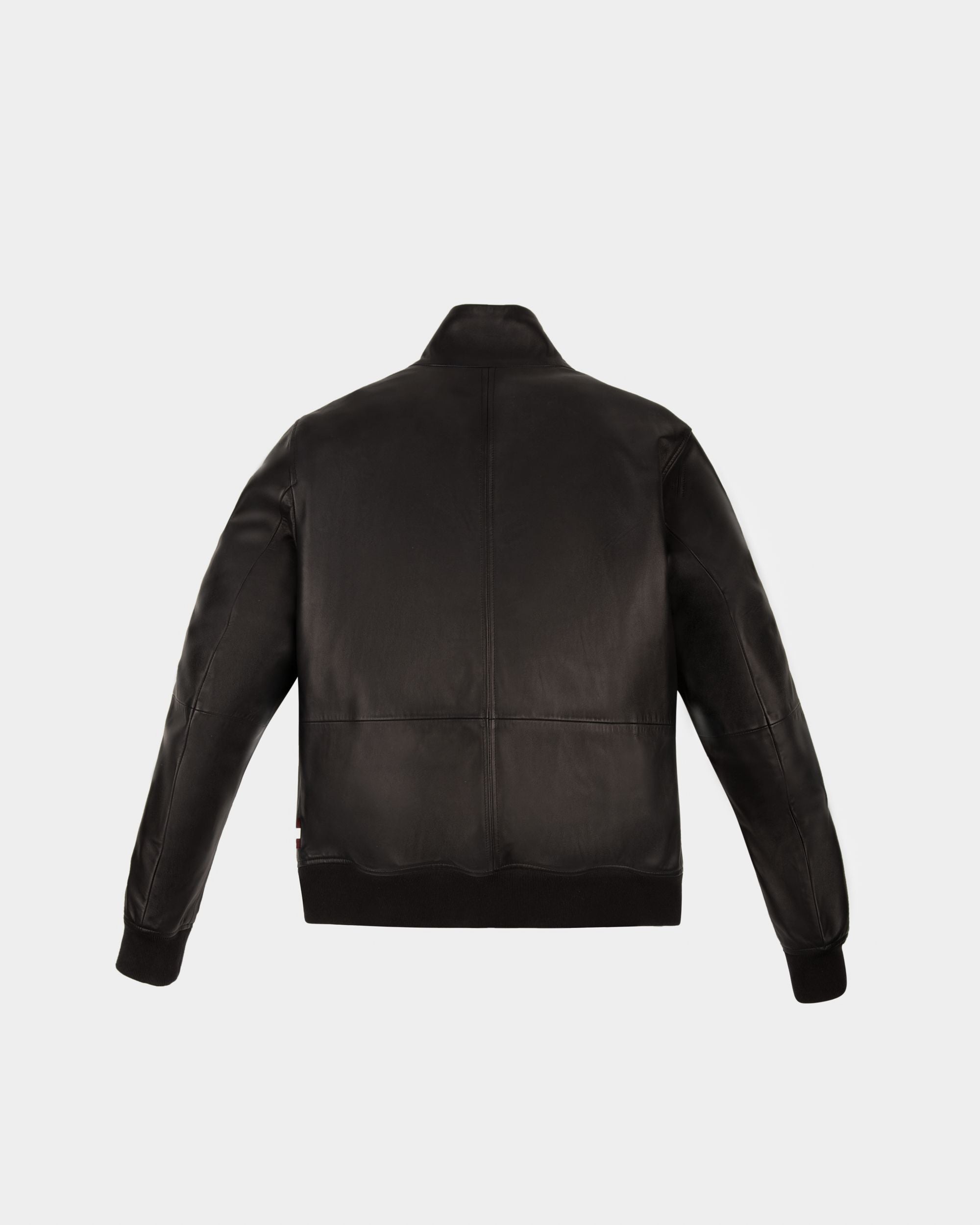 Blouson Bomber En Cuir Noir - Homme - Bally - 02