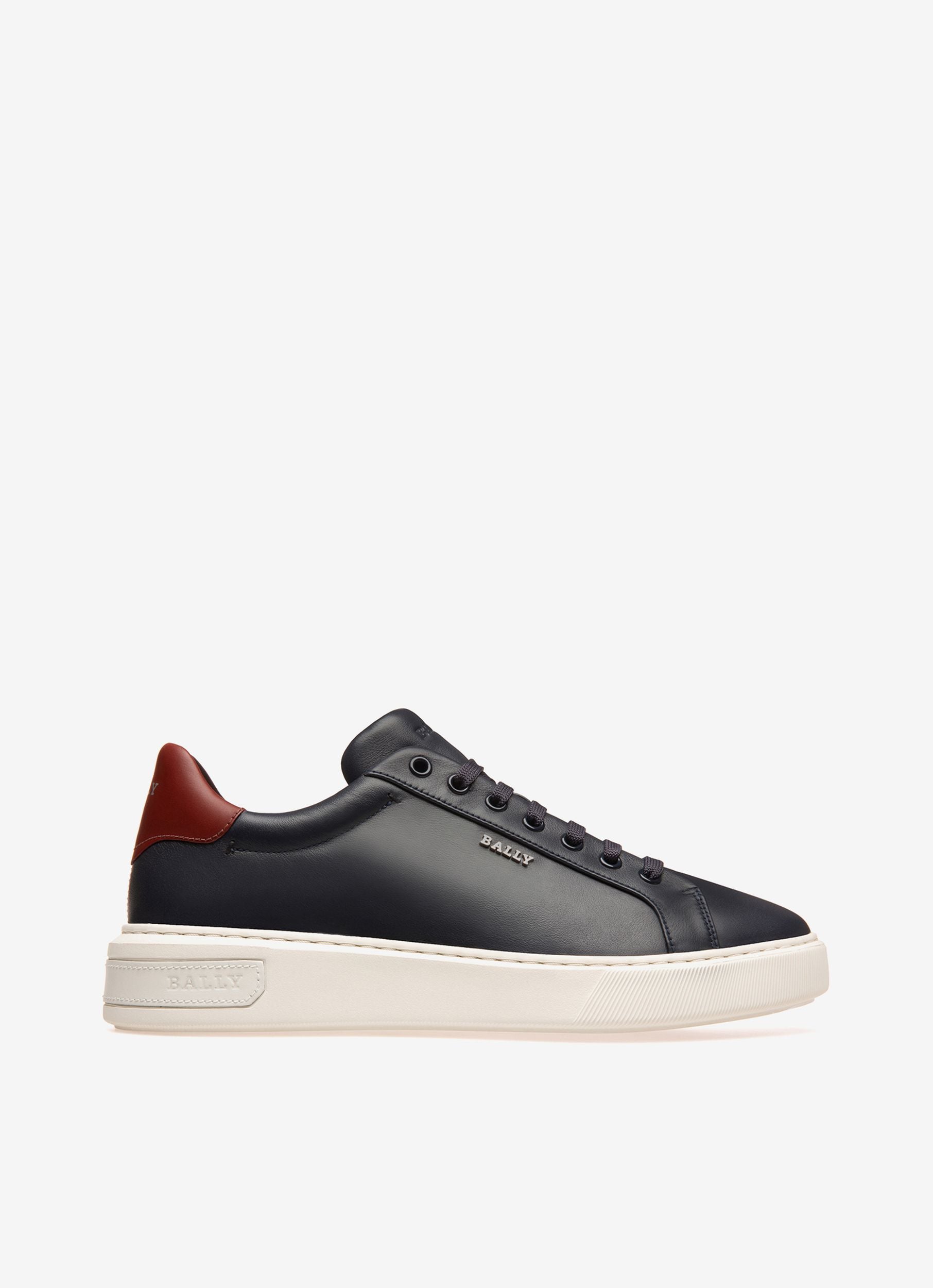 Miky Sneakers En Cuir Bleu Marine - Homme - Bally - 01