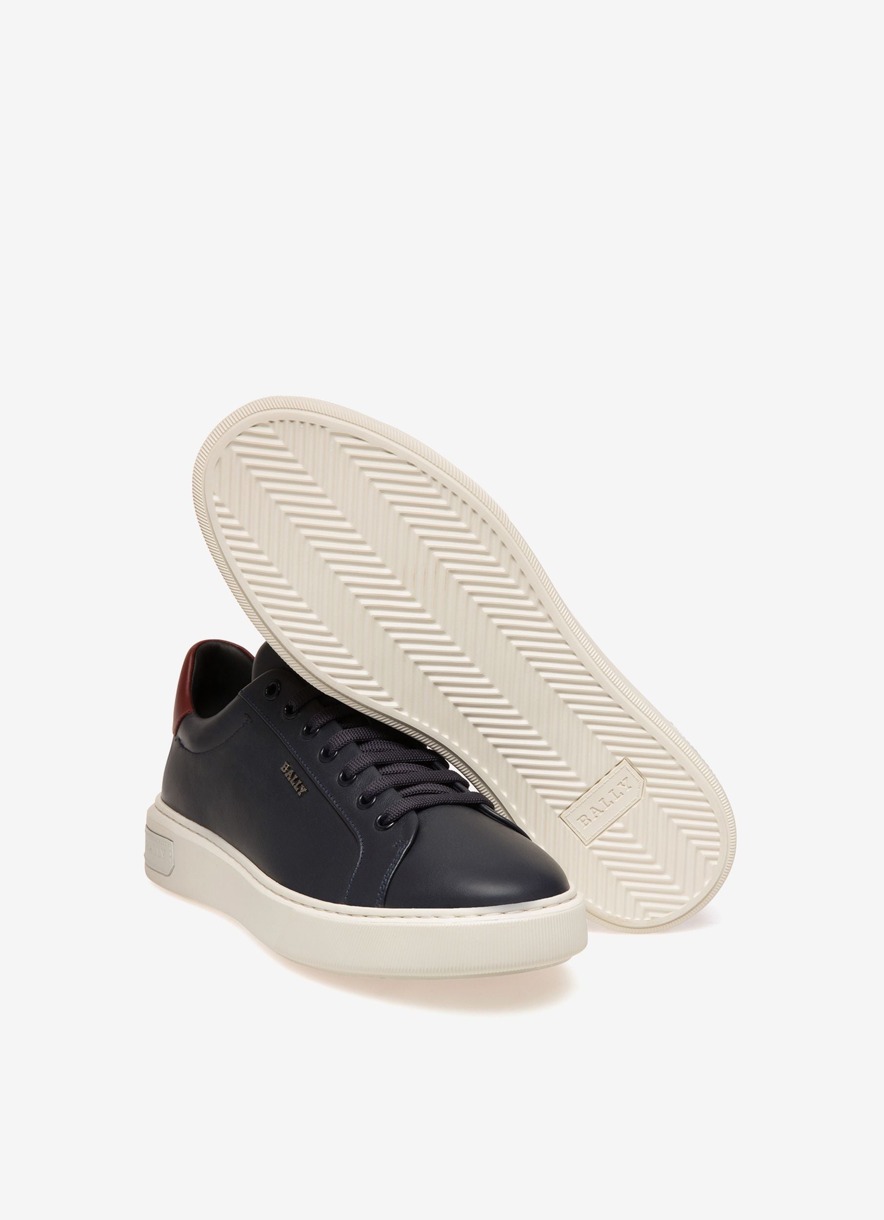 Miky Sneakers En Cuir Bleu Marine - Homme - Bally - 03