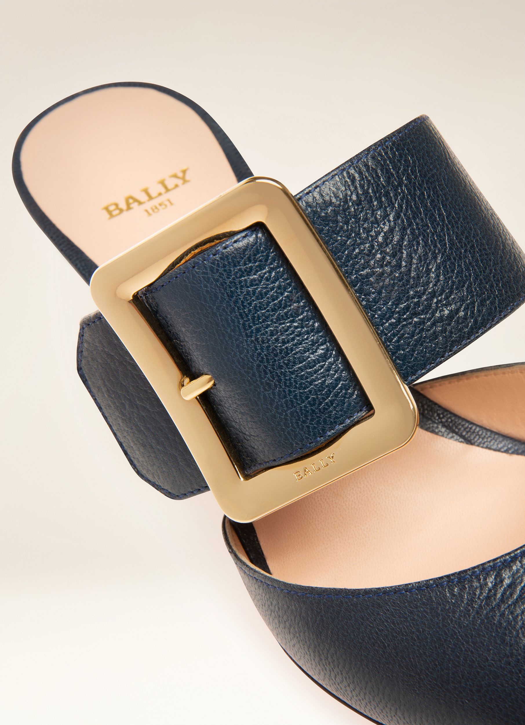 Jemina Escarpins En Cuir Bleu Marine - Femme - Bally - 02