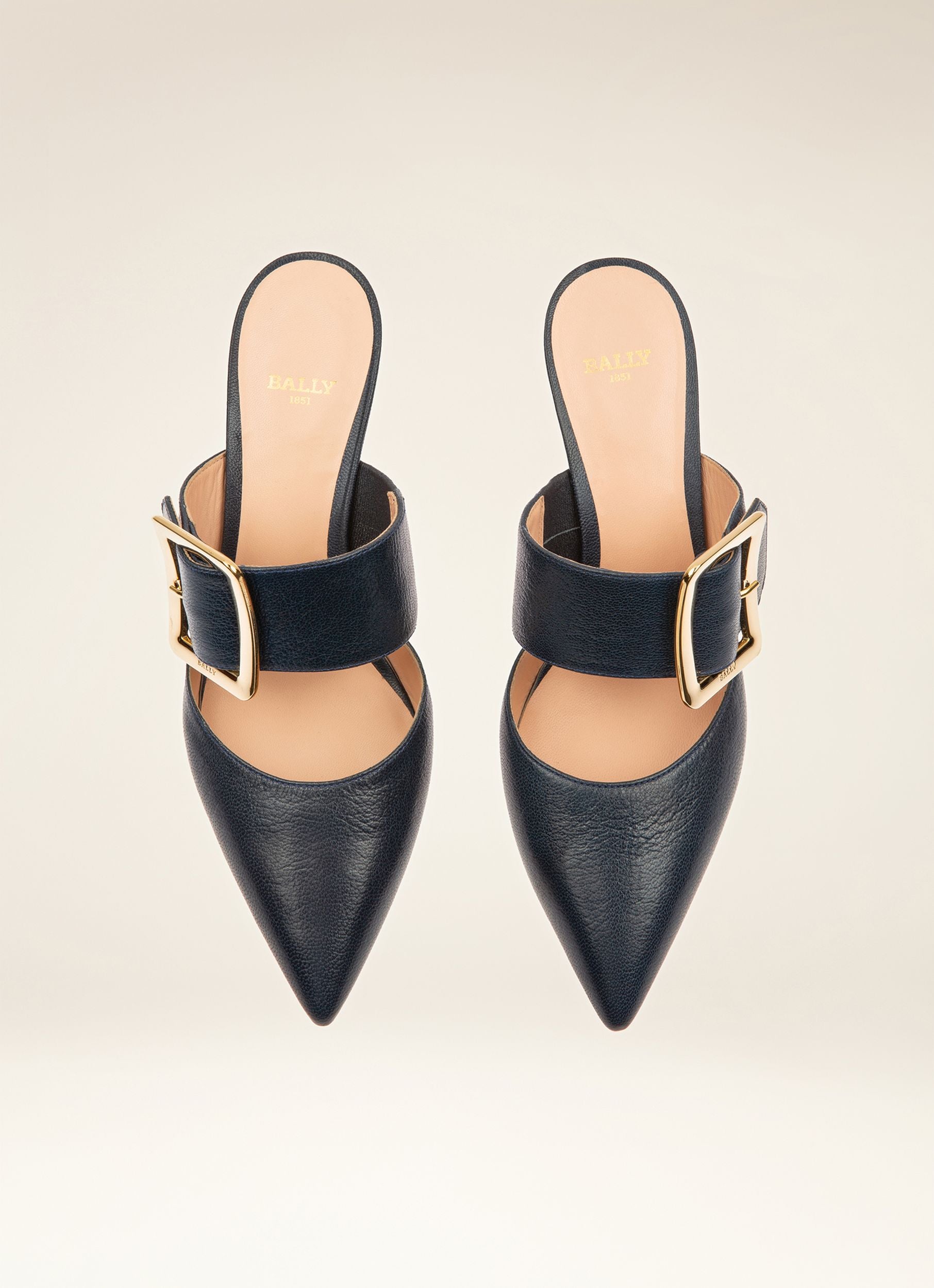 Jemina Escarpins En Cuir Bleu Marine - Femme - Bally - 04