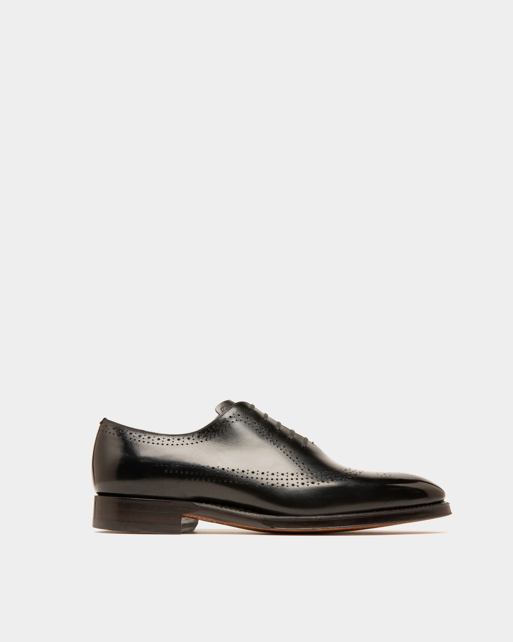 Scandor Richelieu En Cuir Noir - Homme - Bally - 01