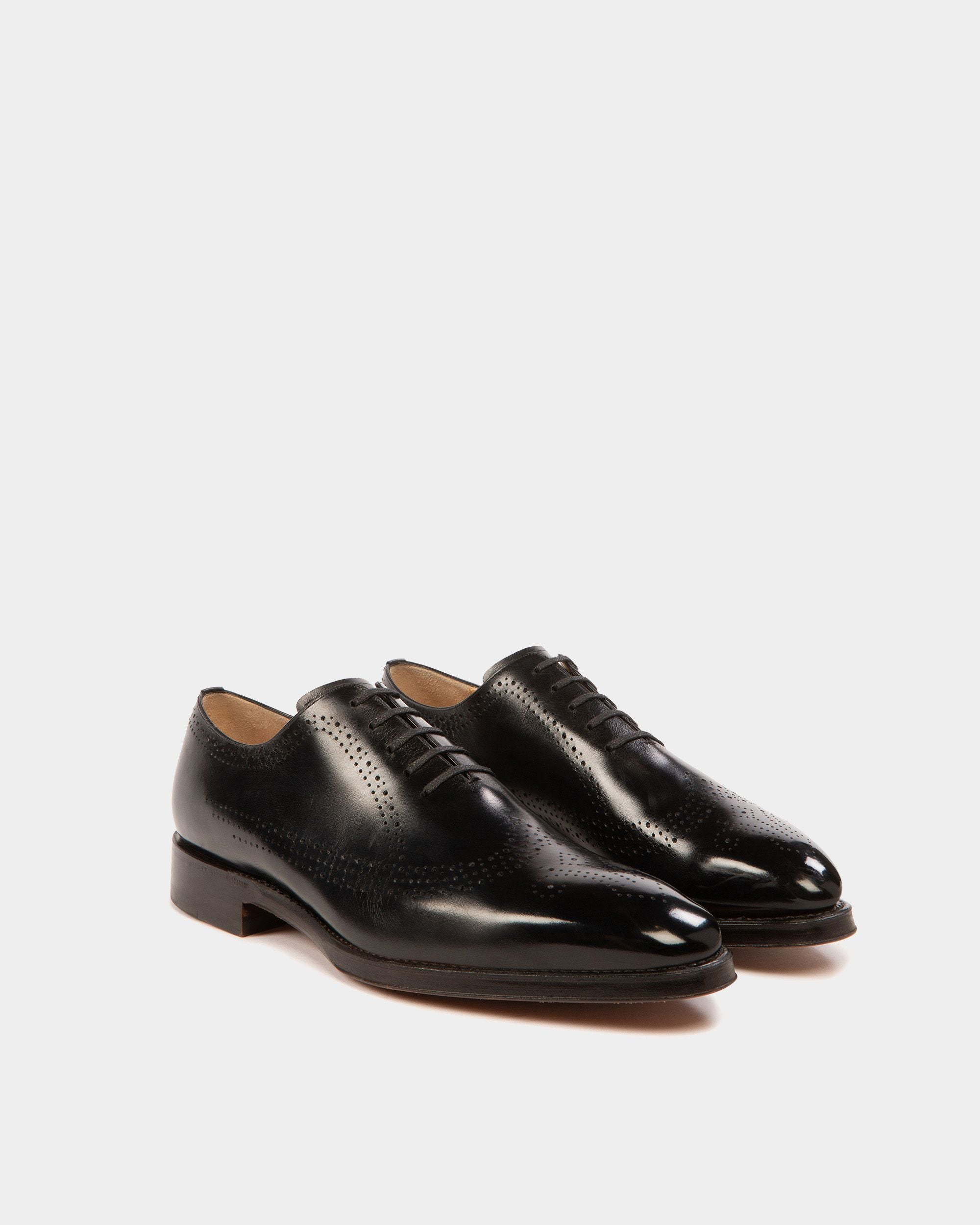 Scandor Richelieu En Cuir Noir - Homme - Bally - 03