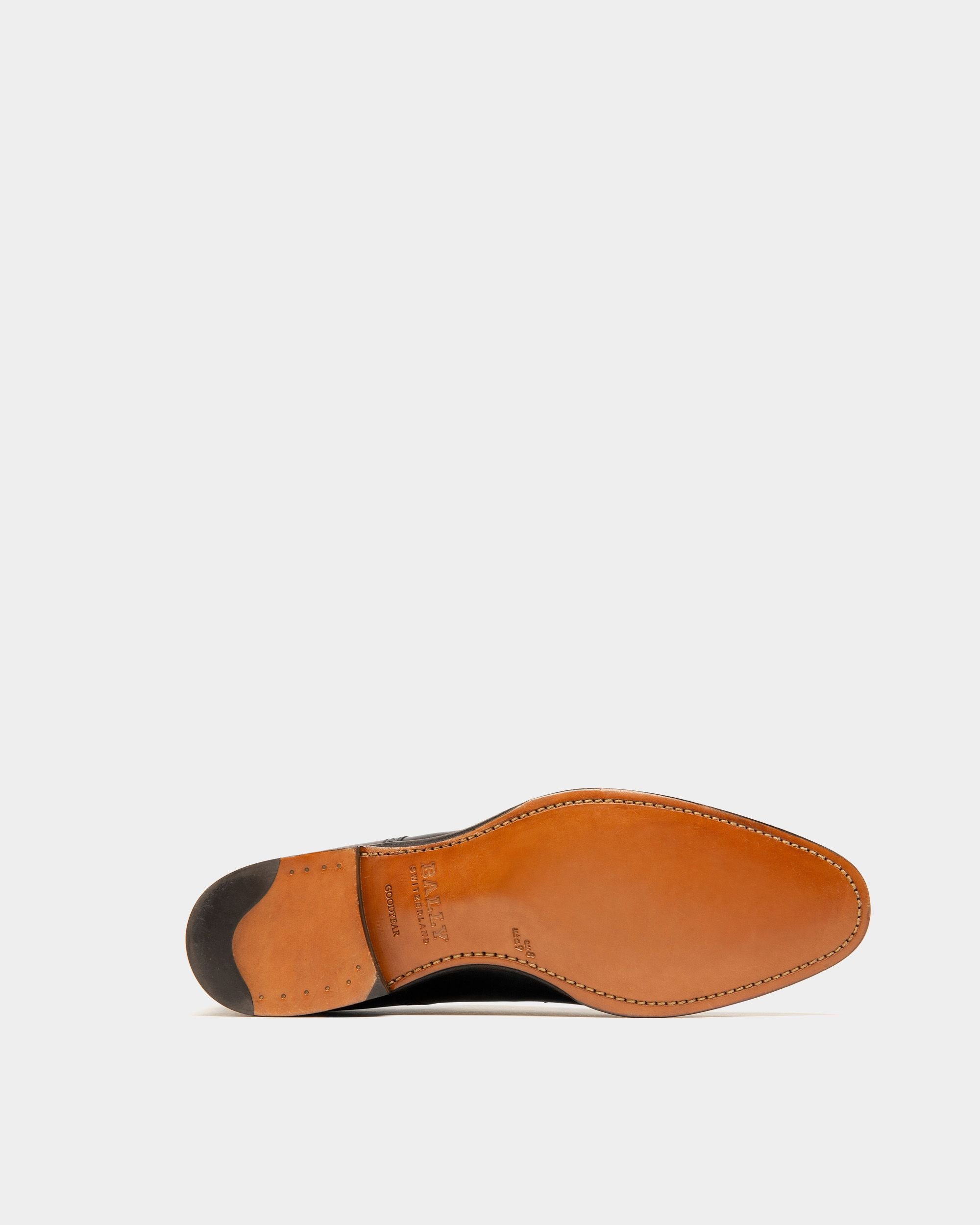 Scandor Richelieu En Cuir Noir - Homme - Bally - 04