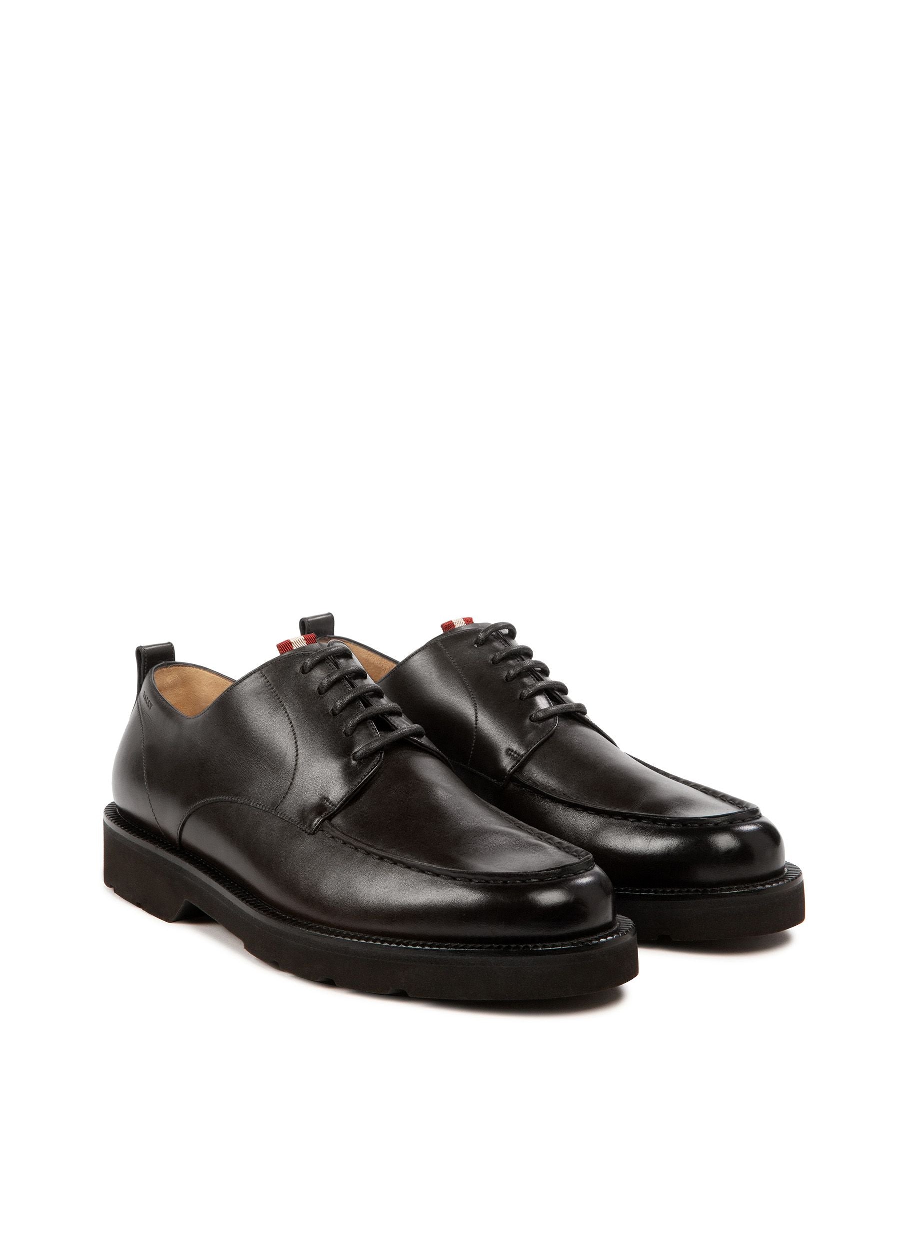 Norber Derbys En Cuir Noir - Homme - Bally - 02