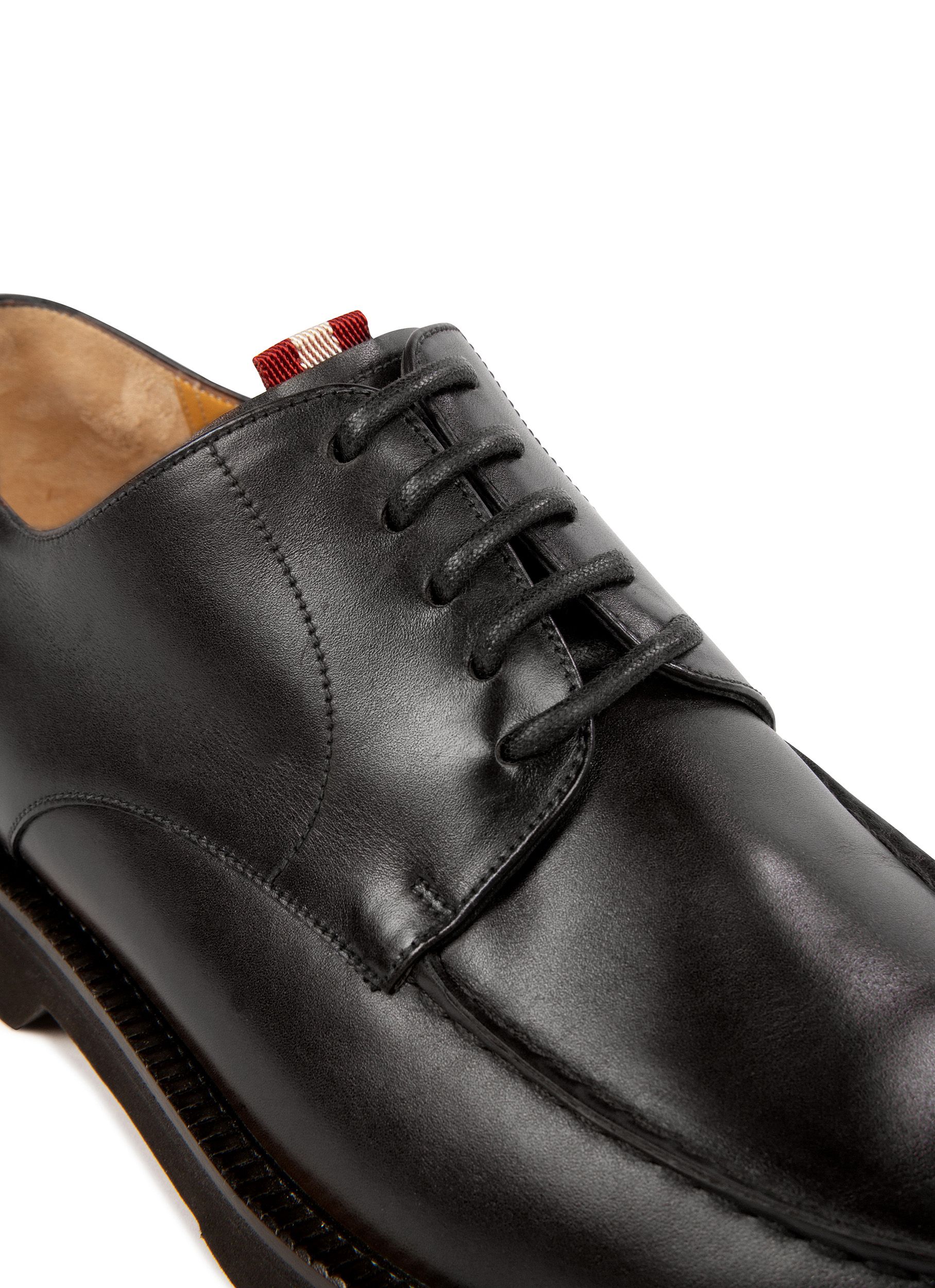 Norber Derbys En Cuir Noir - Homme - Bally - 03