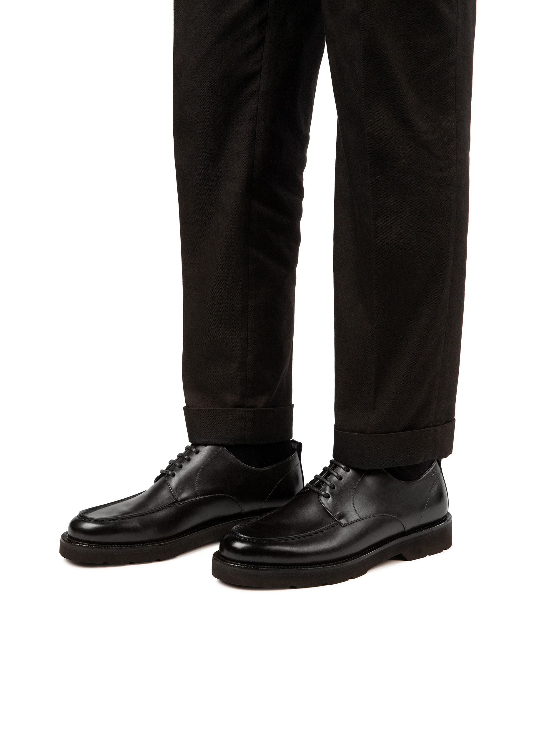 Norber Derbys En Cuir Noir - Homme - Bally - 04