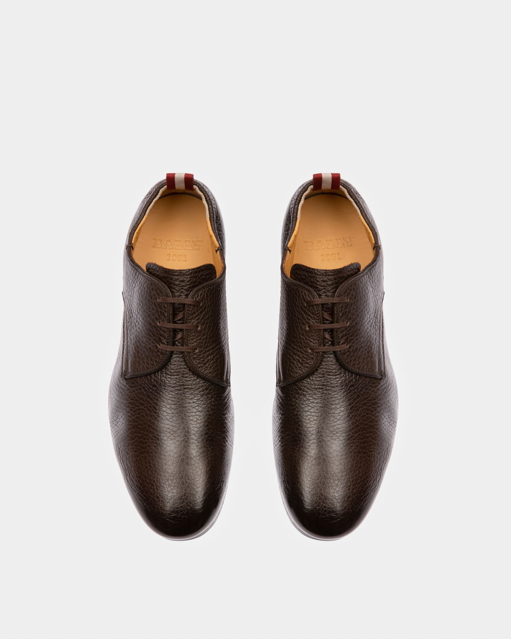 Plizard Derbies En Cuir Marron - Homme - Bally - 02