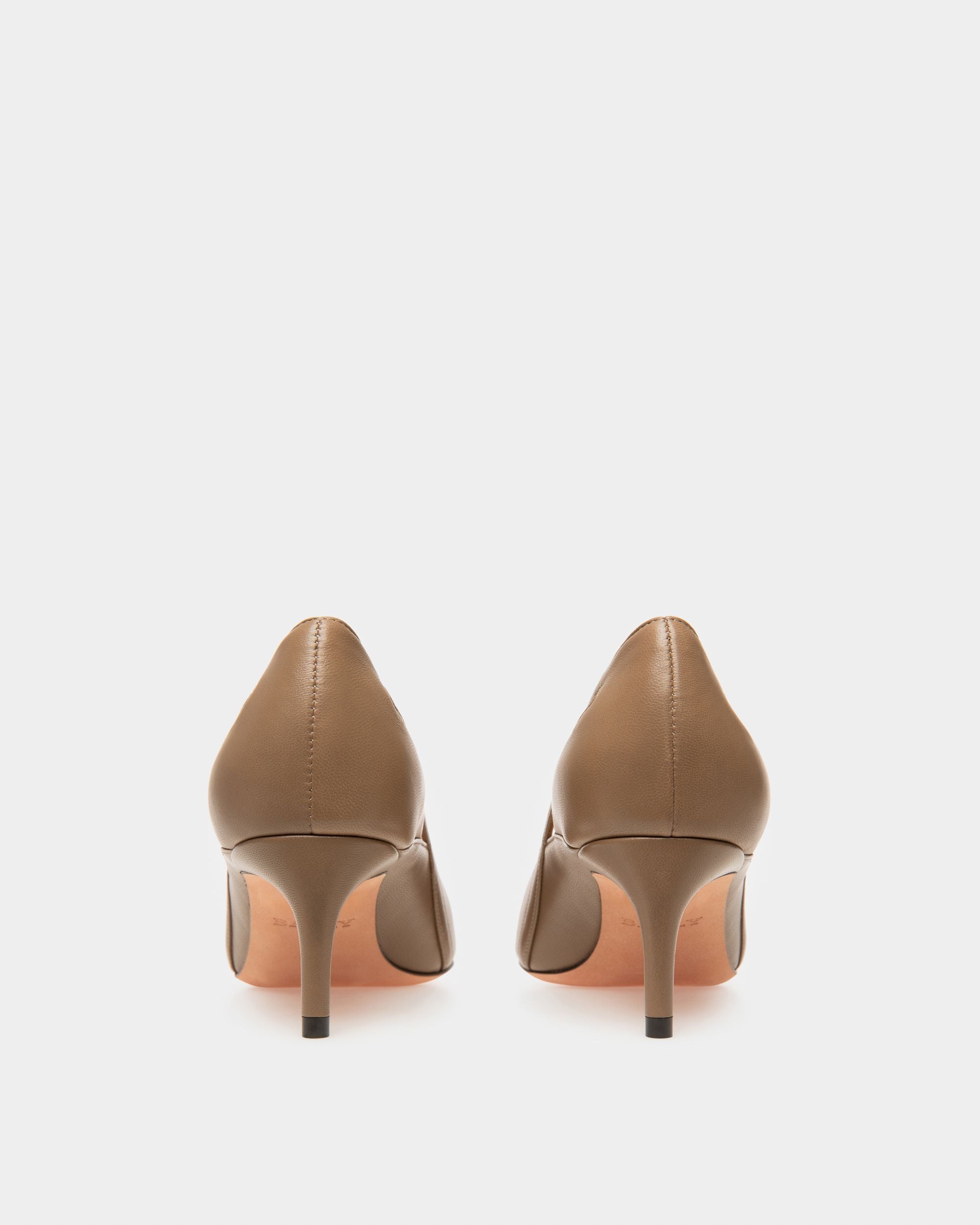 Elsa Escarpins En Cuir Taupe - Femme - Bally - 03