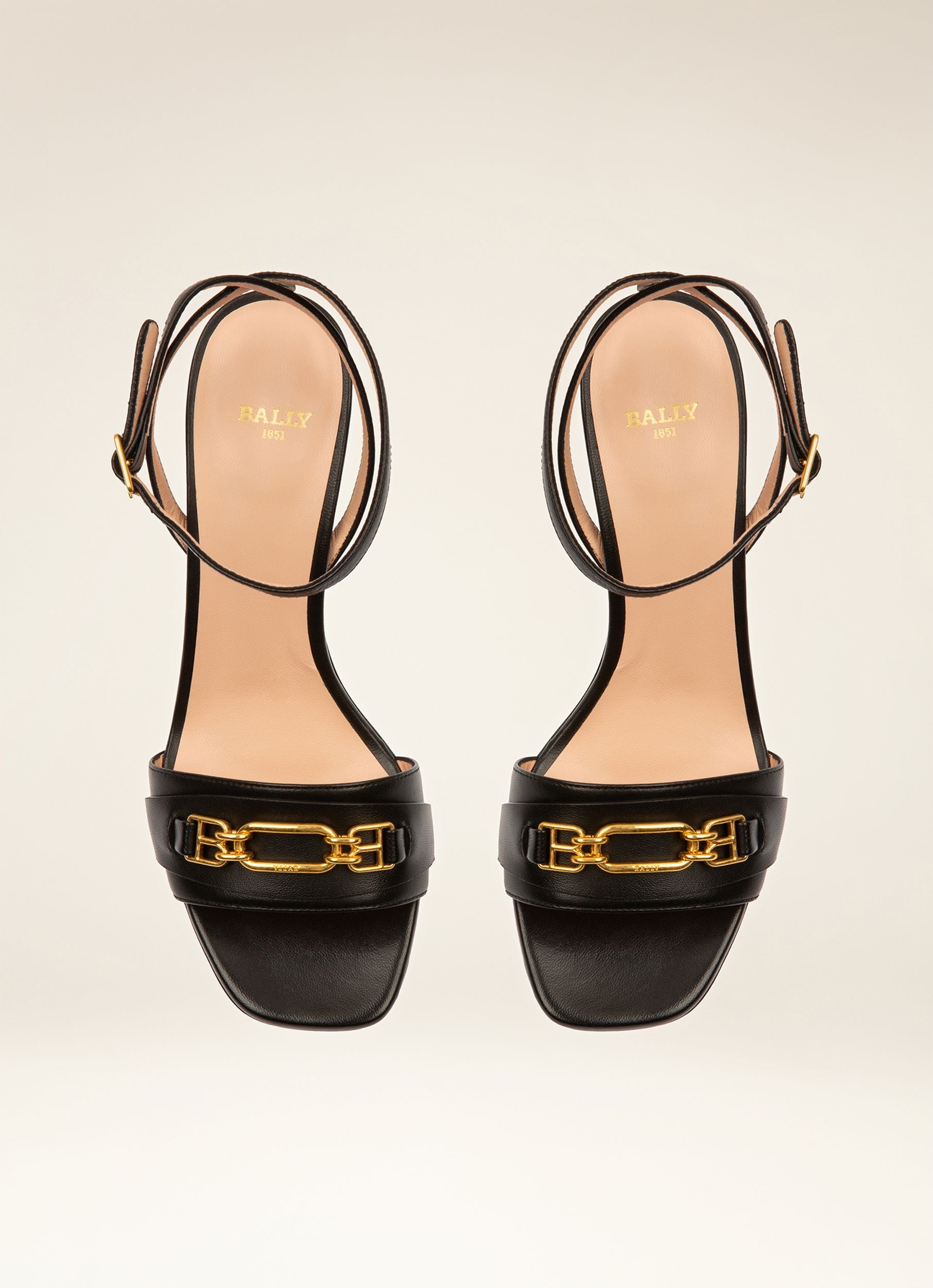 Dorey Sandales En Cuir Noir - Femme - Bally - 04