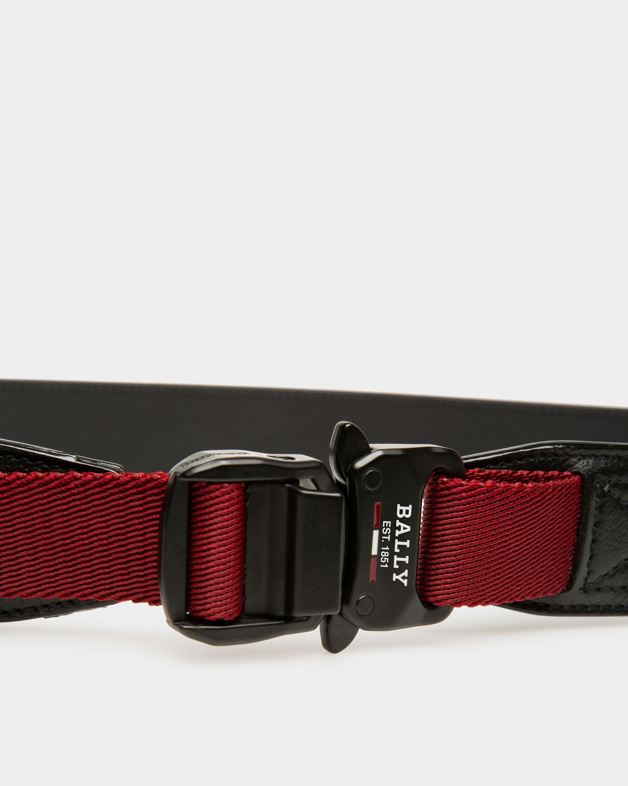 Tobyn Ceinture De 35 Mm En Cuir Noir - Homme - Bally - 03