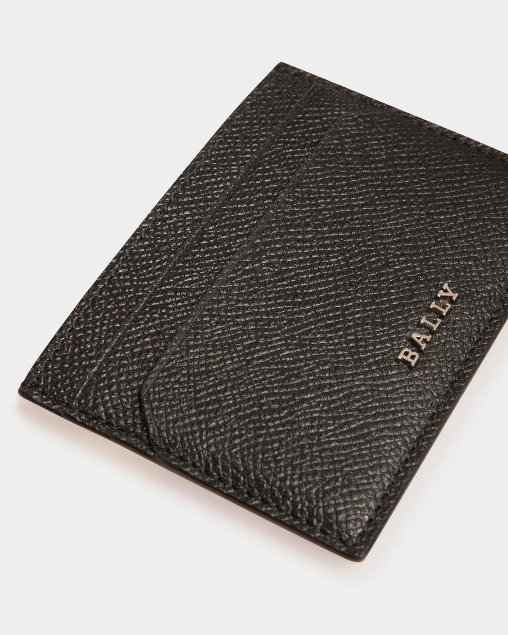 Bhar Porte-Cartes En Cuir Noir - Homme - Bally - 04