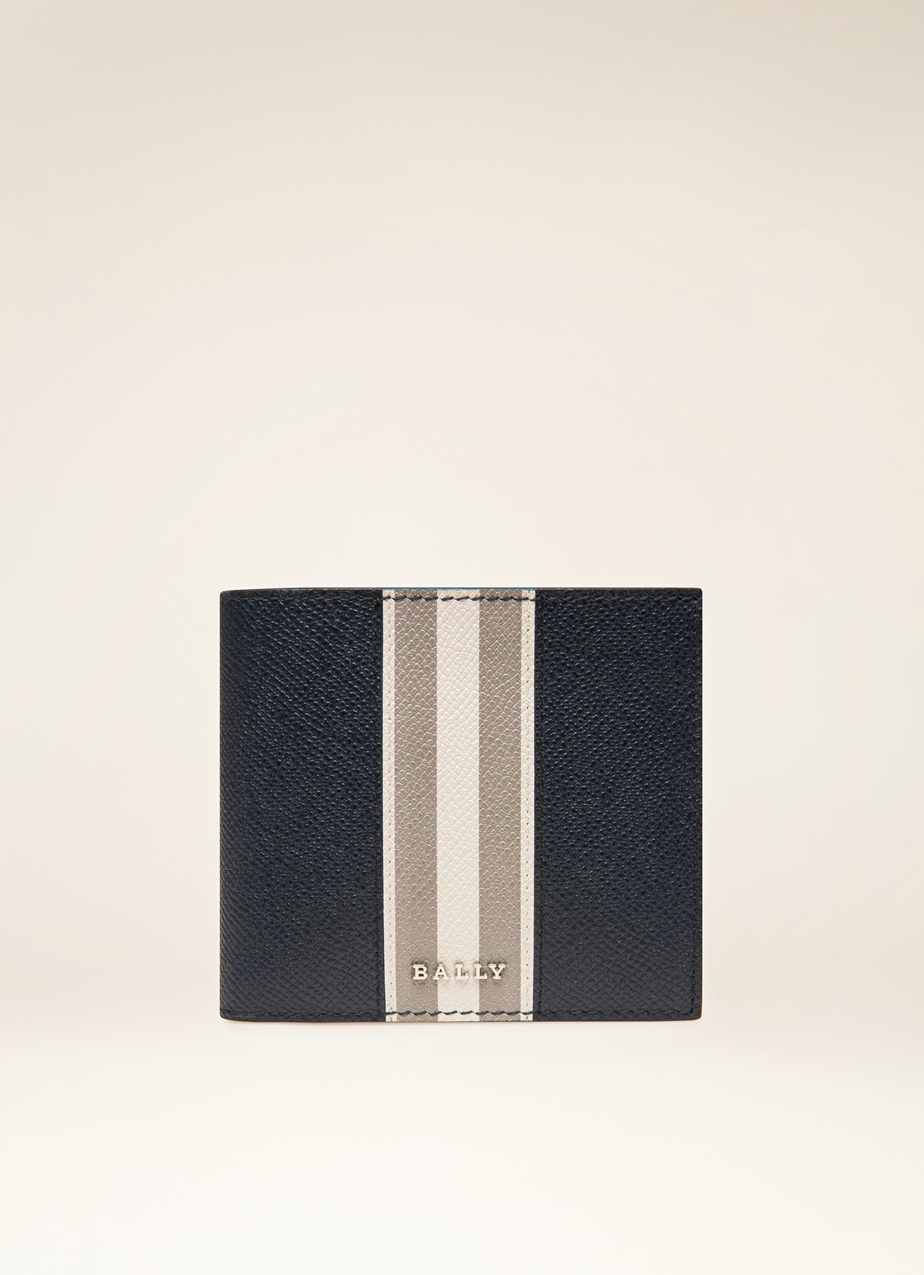 Bribel Portefeuille En Cuir Bleu Marine - Homme - Bally - 01