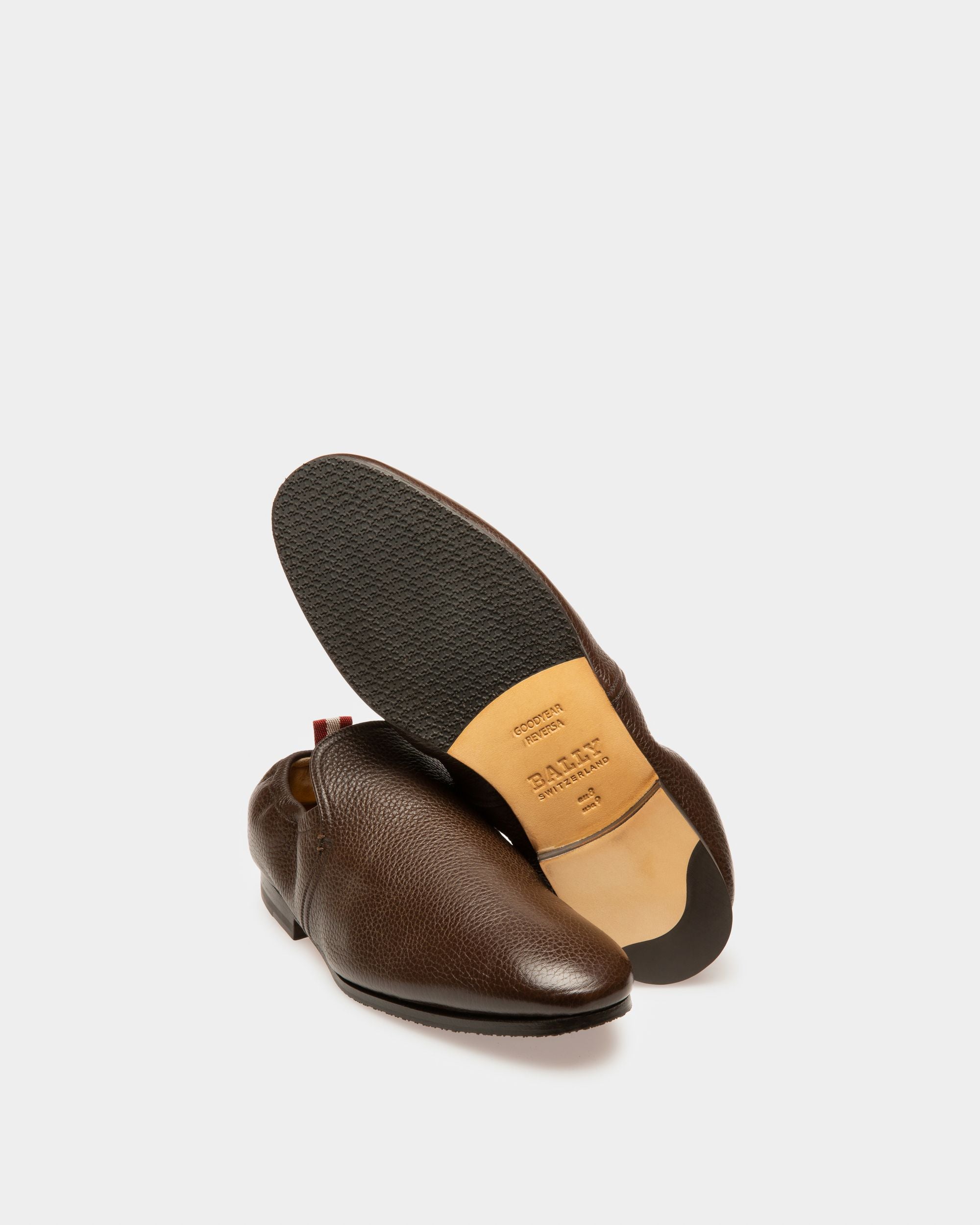 Planker Mocassins En Cuir Marron - Homme - Bally - 04