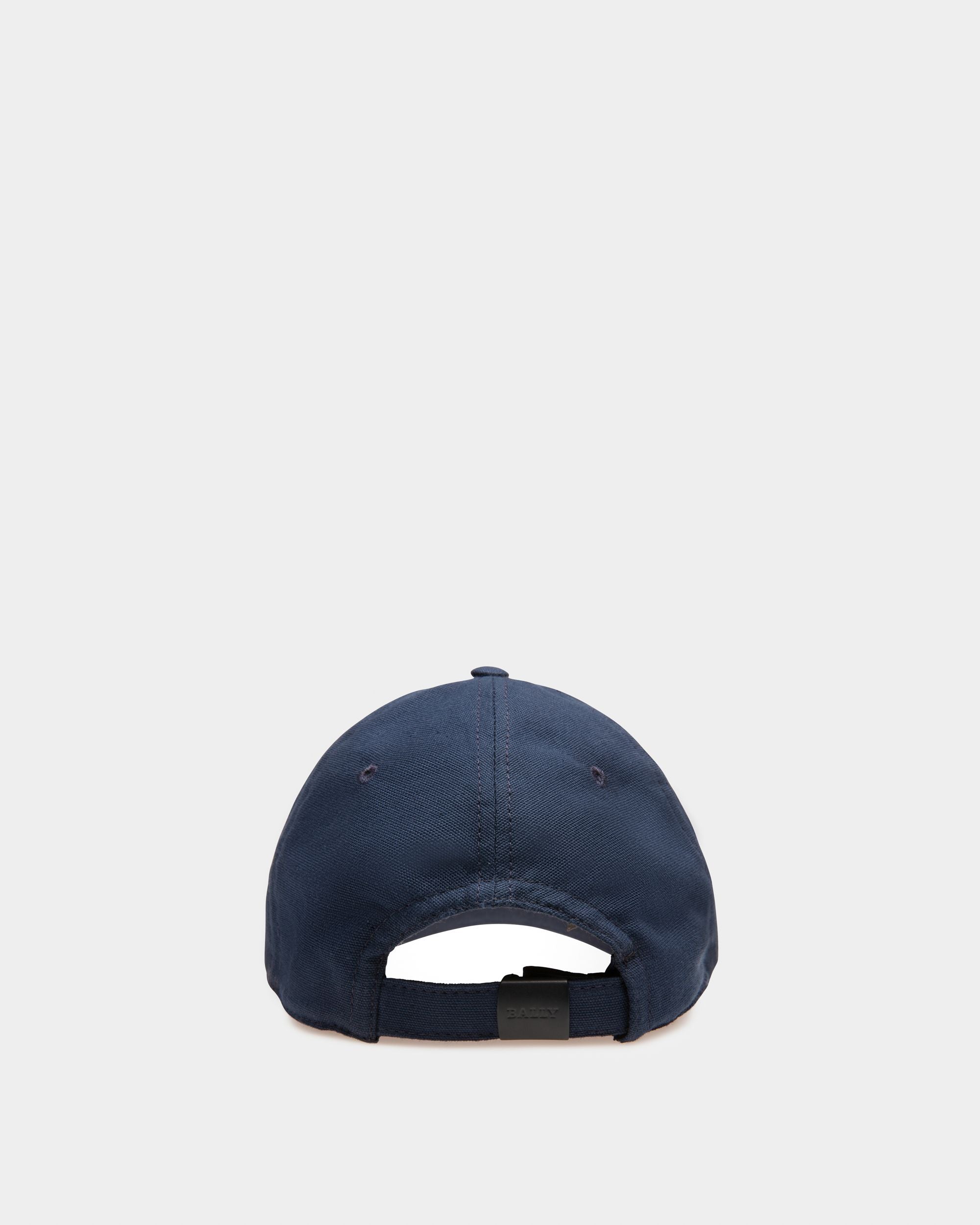 Casquette En Coton Bleu Marine - Homme - Bally - 02