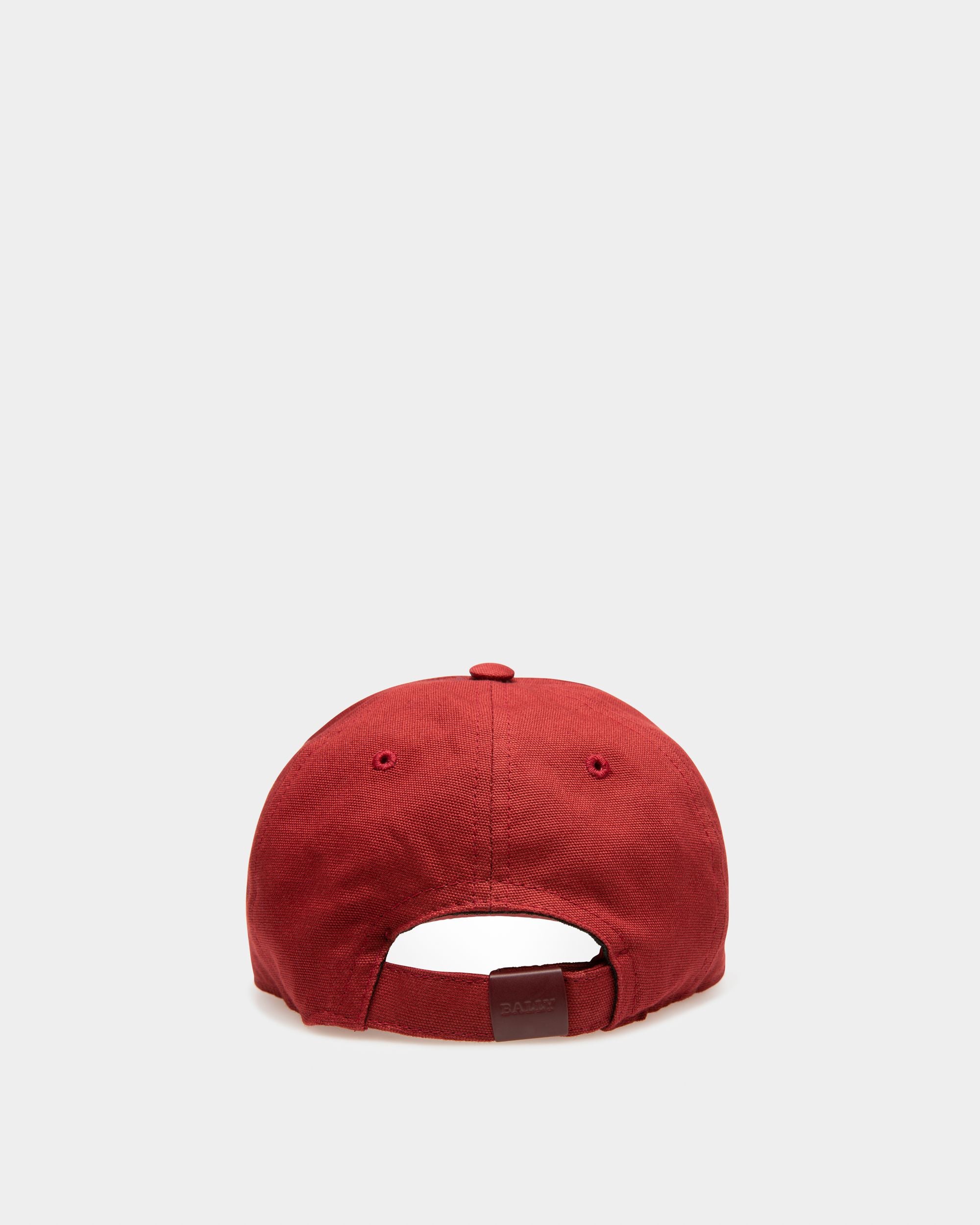 Casquette En Coton Rouge Bally - Homme - Bally - 02