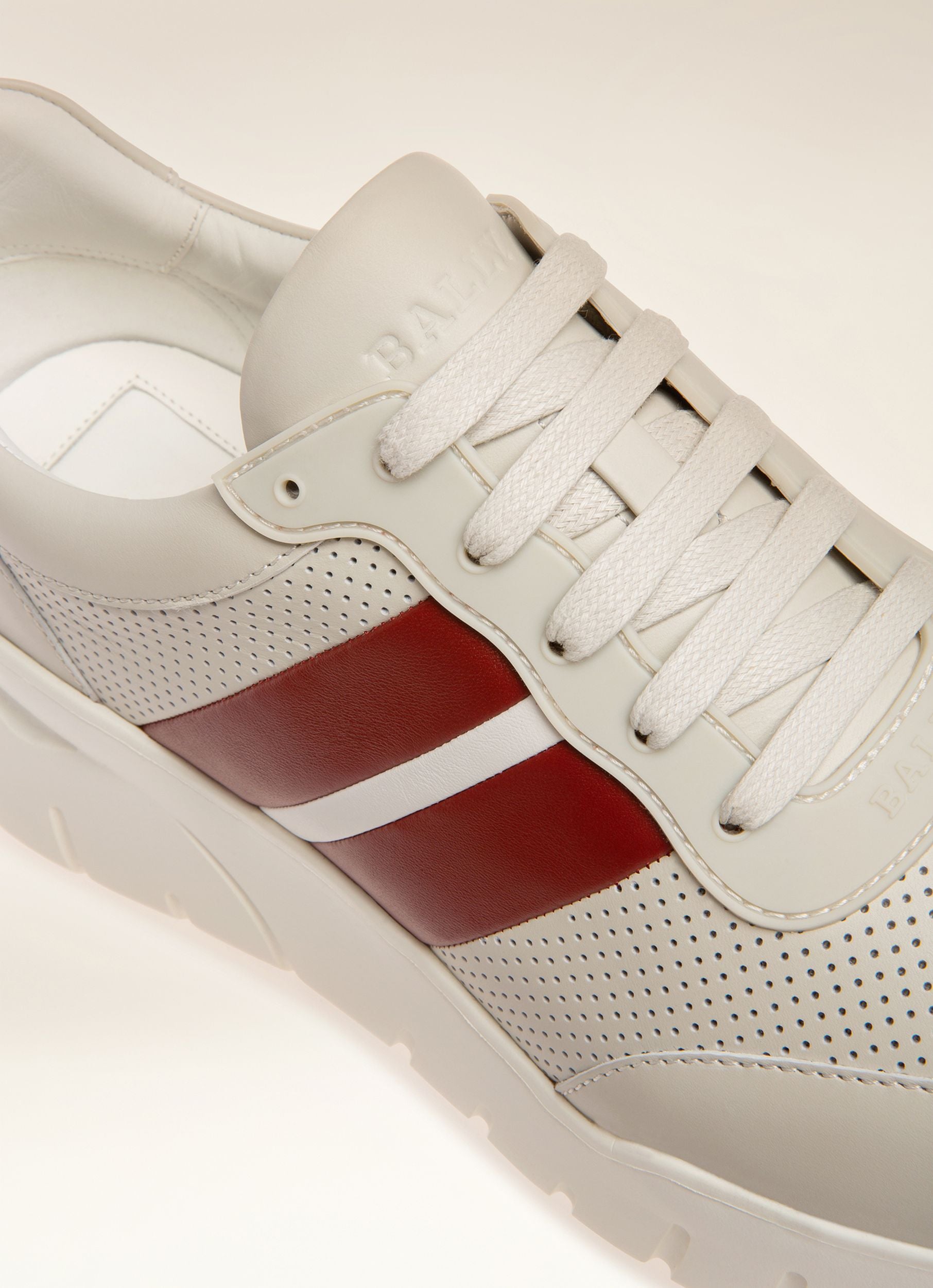 Byllet Sneakers En Cuir Blanc - Homme - Bally - 02