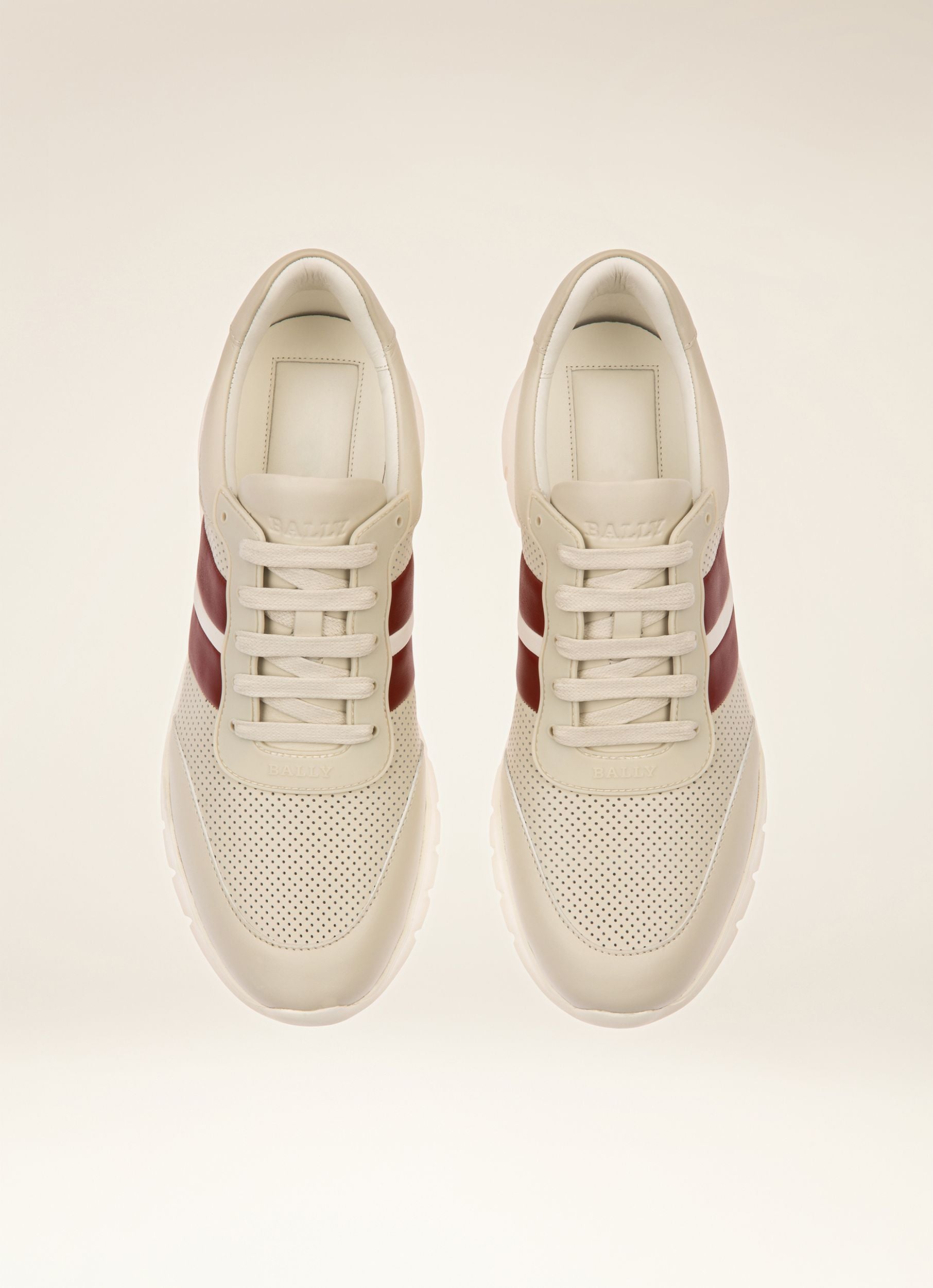 Byllet Sneakers En Cuir Blanc - Homme - Bally - 04