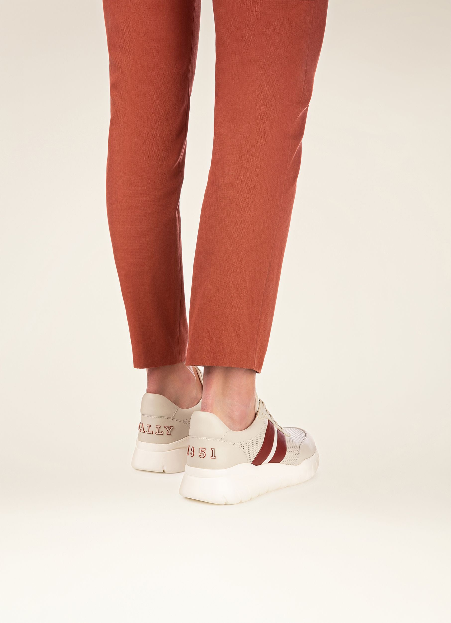 Byllet Sneakers En Cuir Blanc - Homme - Bally - 05