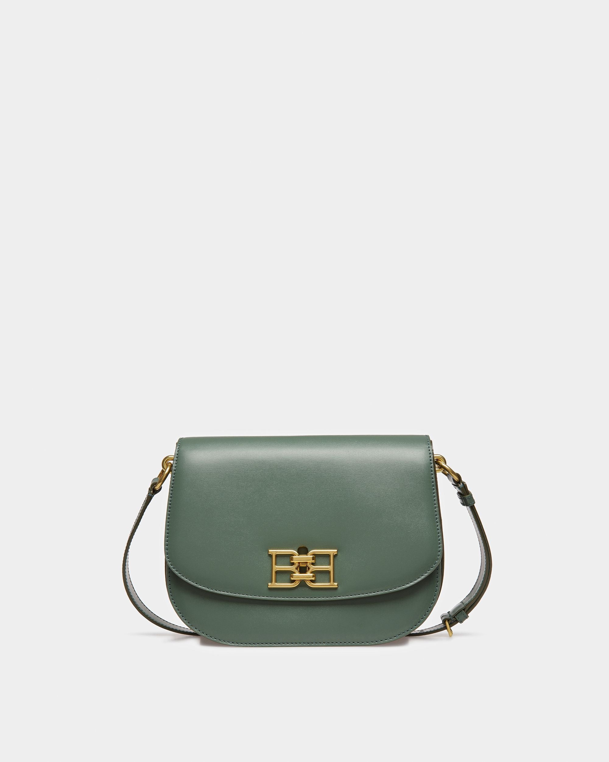 Beckie Sac À Bandoulière En Cuir Vert Sauge - Femme - Bally - 01