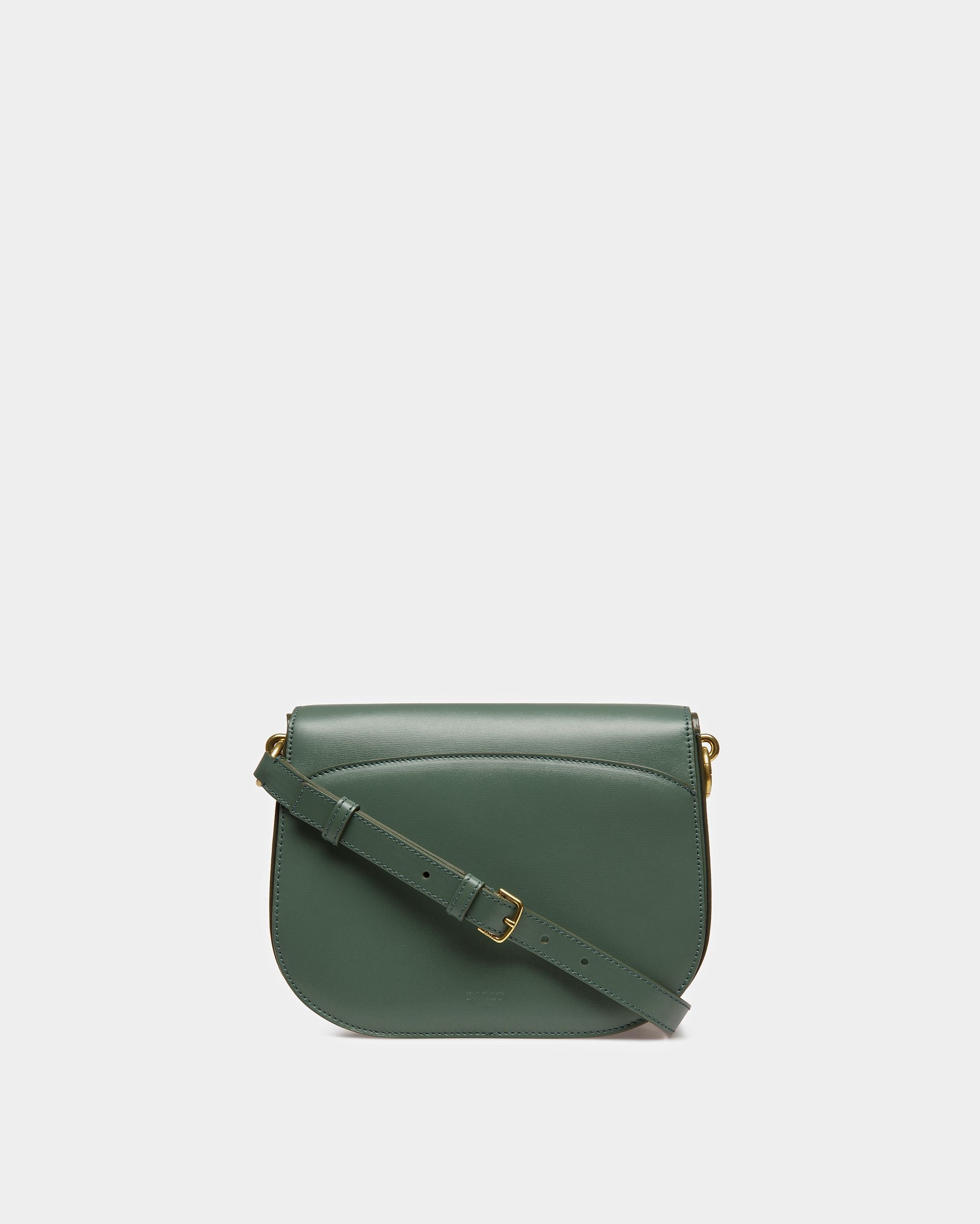 Beckie Sac À Bandoulière En Cuir Vert Sauge - Femme - Bally - 03