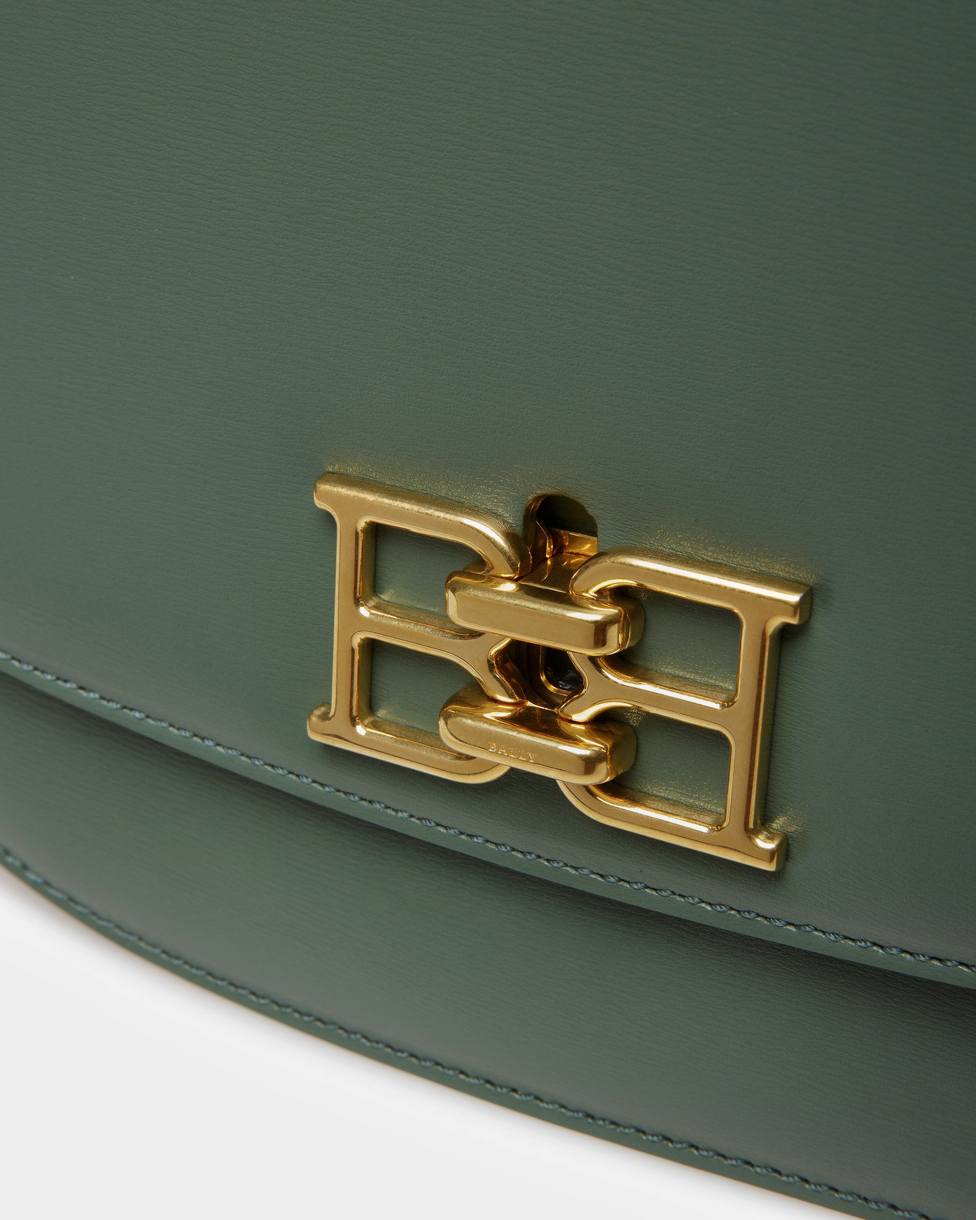 Beckie Sac À Bandoulière En Cuir Vert Sauge - Femme - Bally - 05